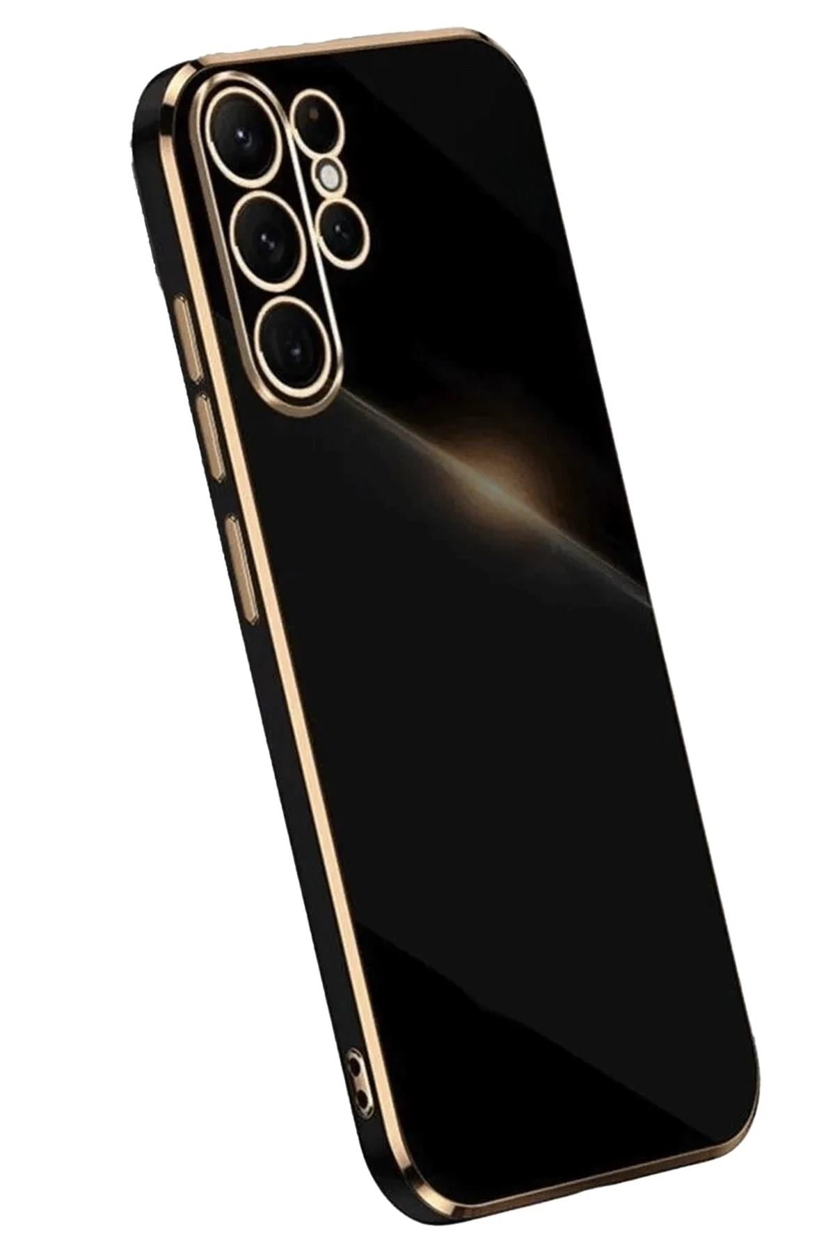 Mey İthalat®  Samsung Galaxy S25 Ultra Kılıf Volet Silikon - Siyah