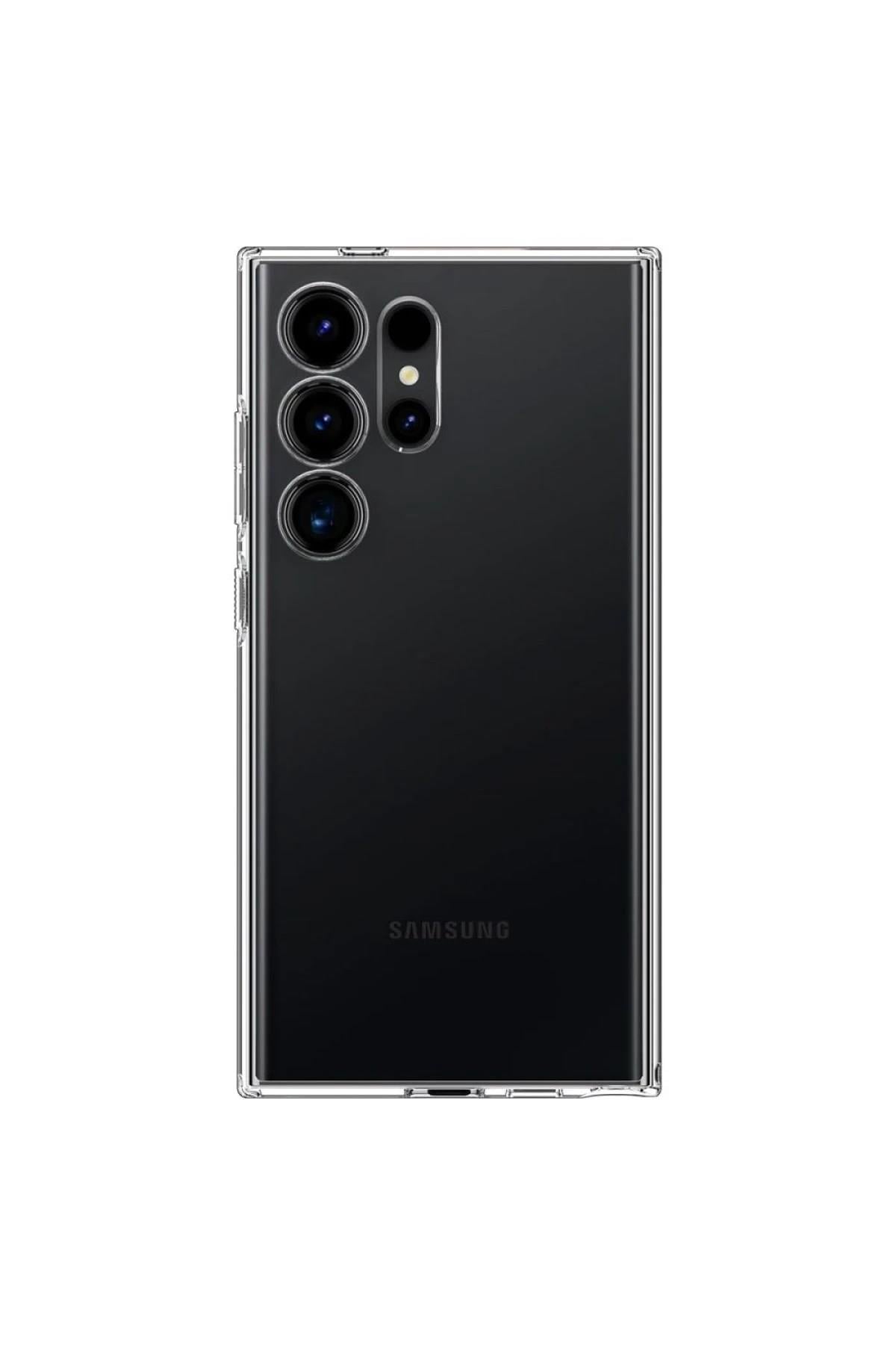 Mey İthalat®  Samsung Galaxy S25 Ultra Kılıf Lüx Şeffaf Silikon