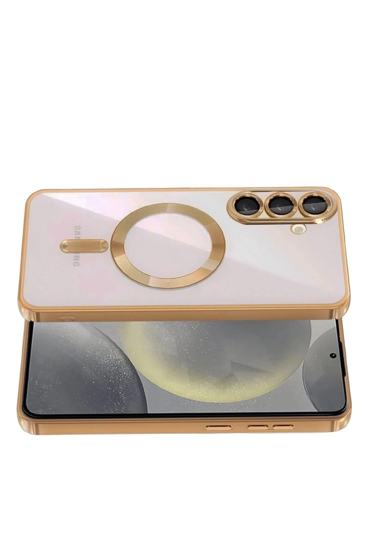 Mey İthalat®  Samsung Galaxy S26 Plus Kross Magneticsafe Kapak - Çöl Titanyum