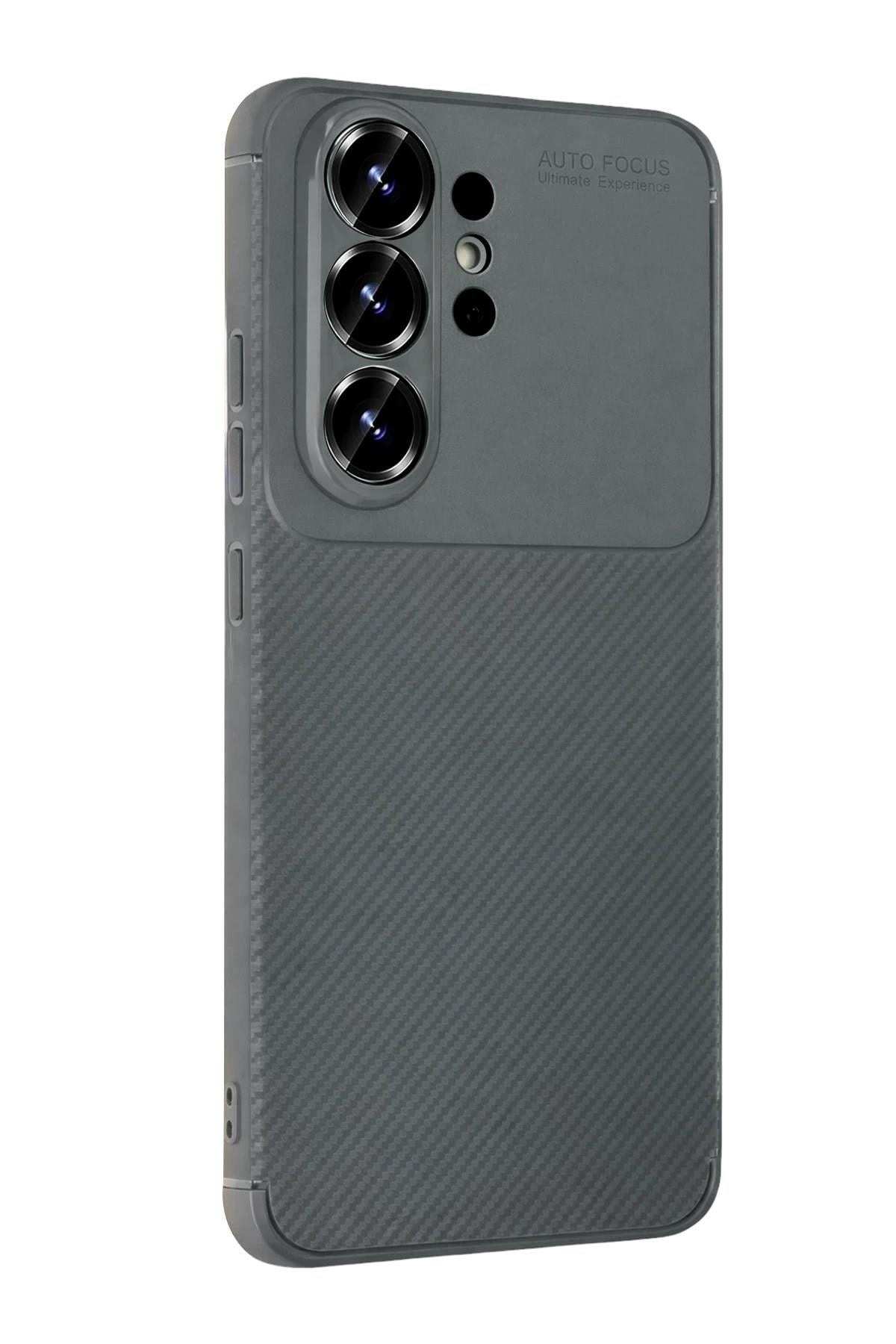 Mey İthalat®  Samsung Galaxy S26 Ultra Auto Focus Karbon Kapak - Gri