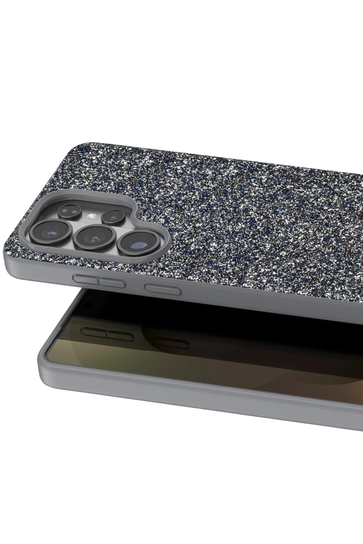 Mey İthalat®  Samsung Galaxy S26 Ultra Bright Simli Kapak - Gümüş