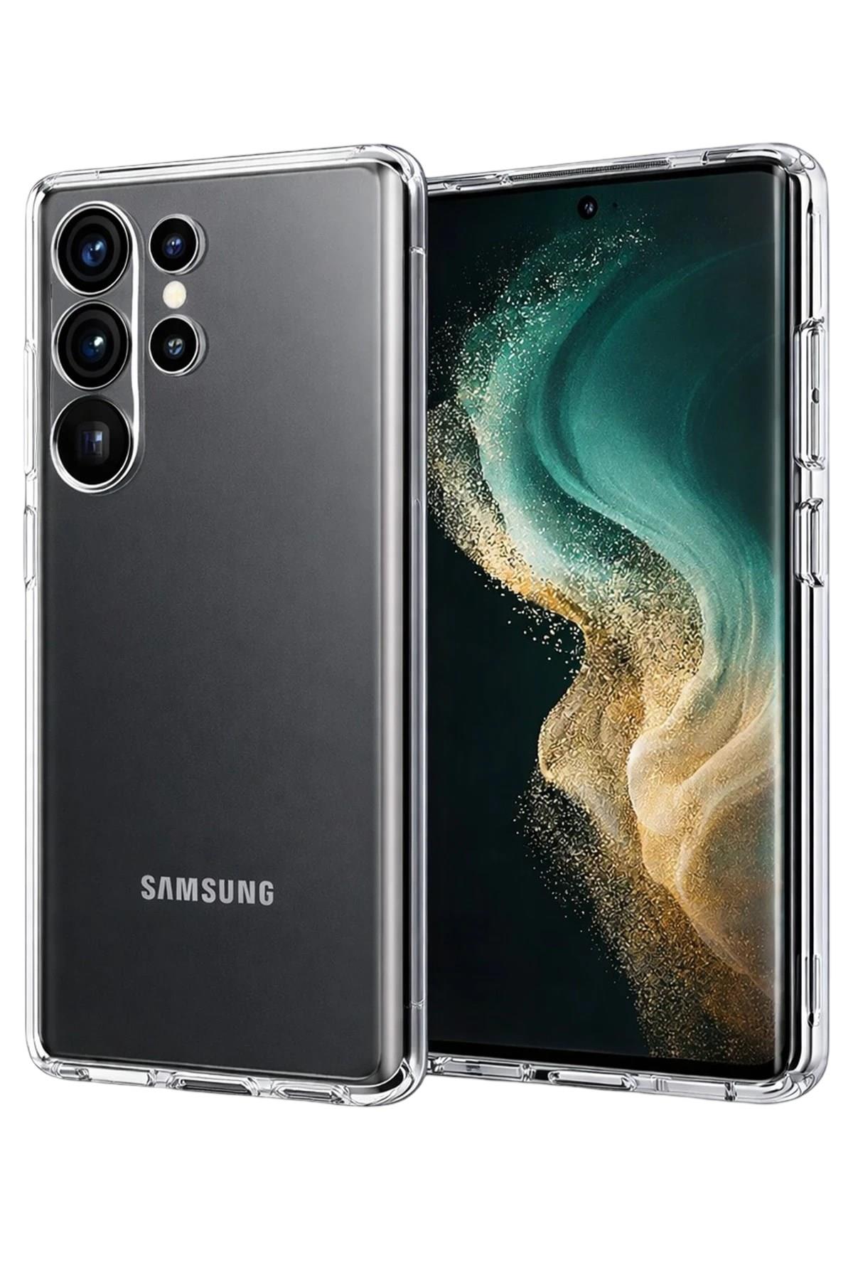 Mey İthalat®  Samsung Galaxy S26 Ultra Lüx Şeffaf Silikon - Şeffaf