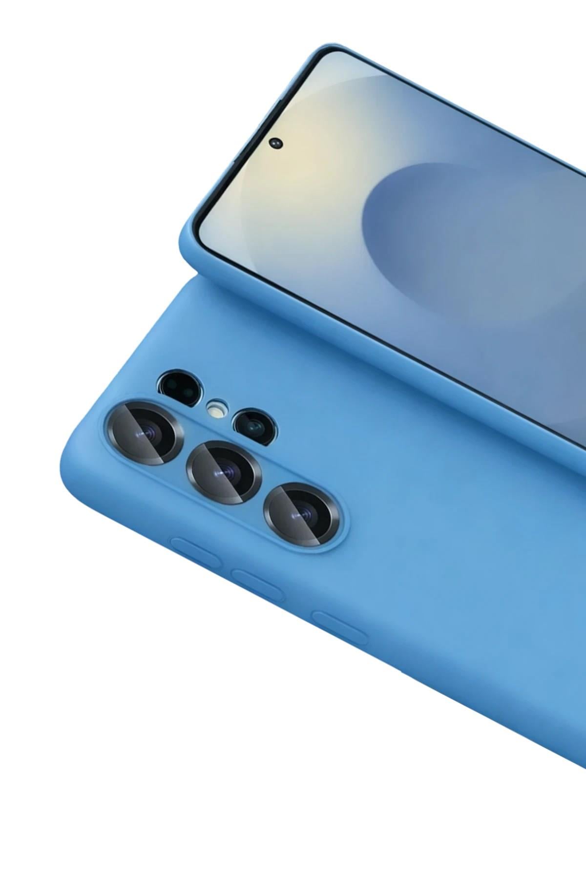 Mey İthalat®  Samsung Galaxy S26 Ultra Nano içi Kadife Silikon - Mavi
