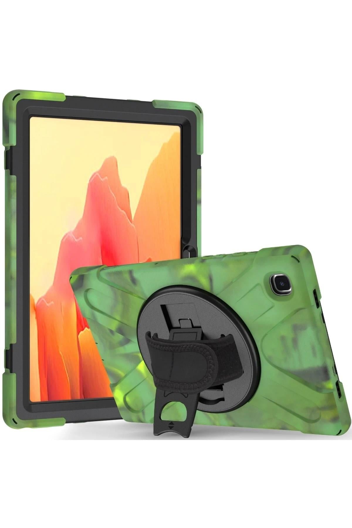 Mey İthalat®  Samsung Galaxy T220 Tab A7 Lite 8.7 Kılıf Amazing Tablet Kapak - Kamuflaj