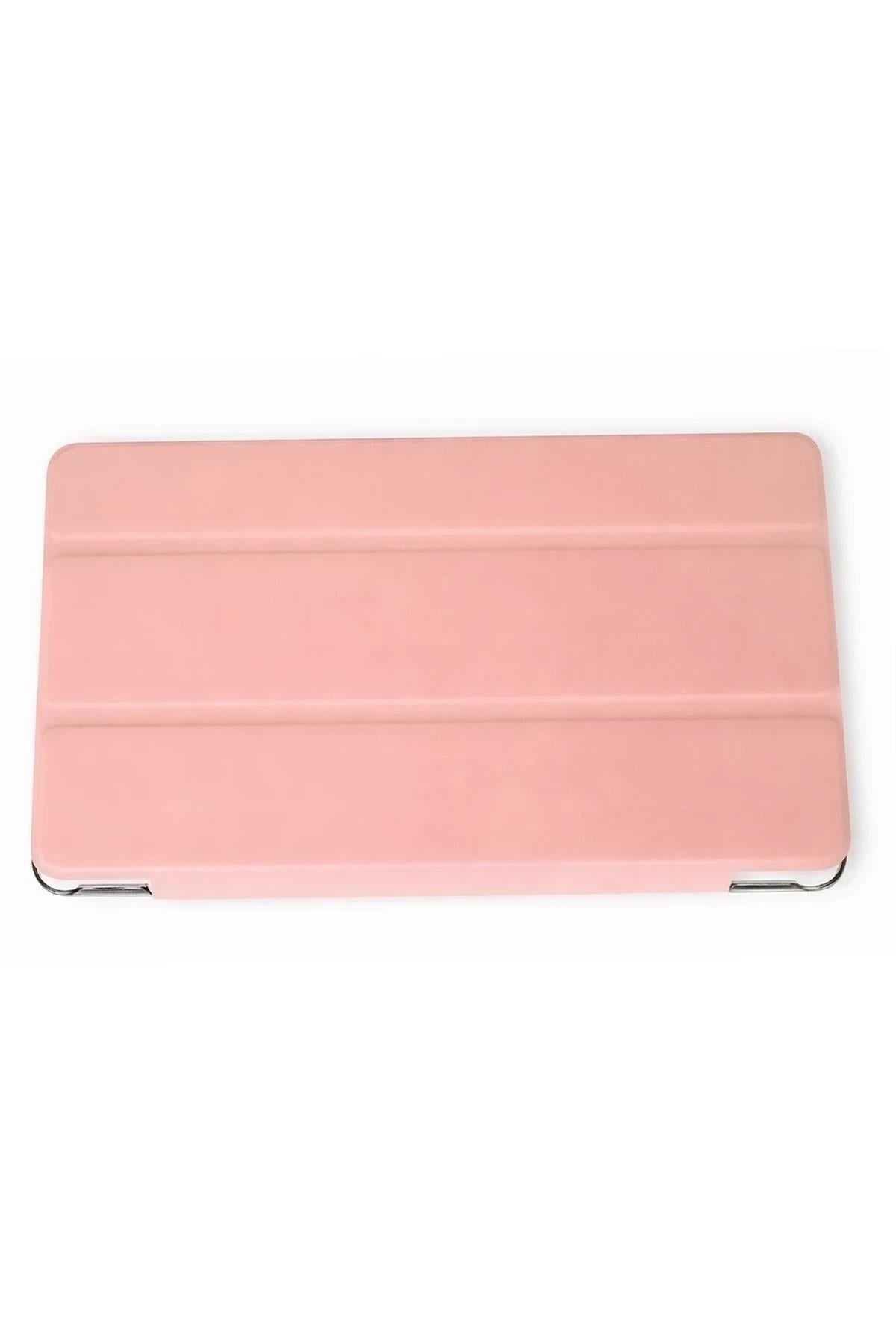 Mey İthalat®  Samsung Galaxy Tab A9 Kılıf Tablet Smart Kılıf - Rose Gold