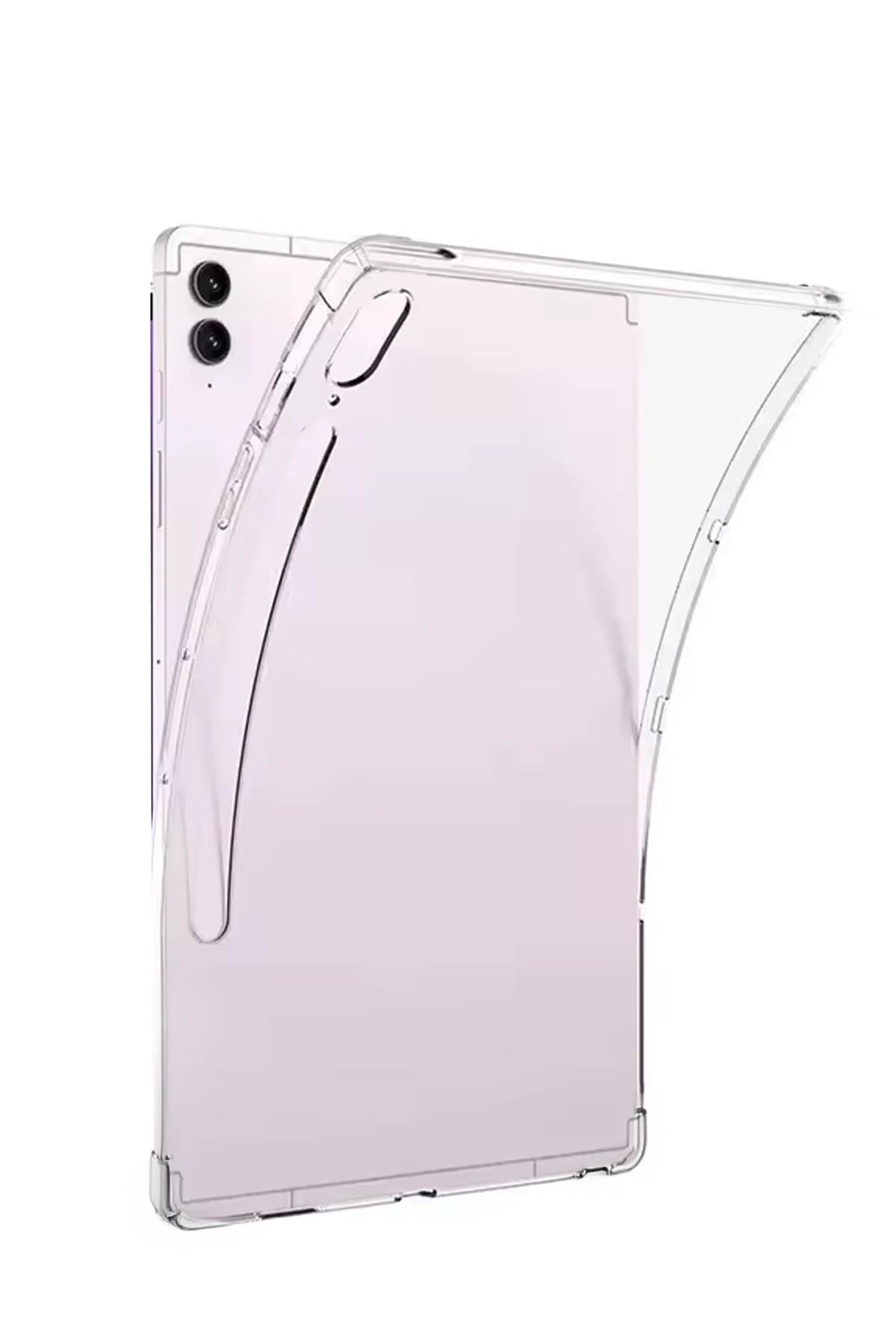 Mey İthalat®  Samsung Galaxy Tab S10 FE Plus 13.1 Kılıf Anti Shock Tablet Silikon - Şeffaf
