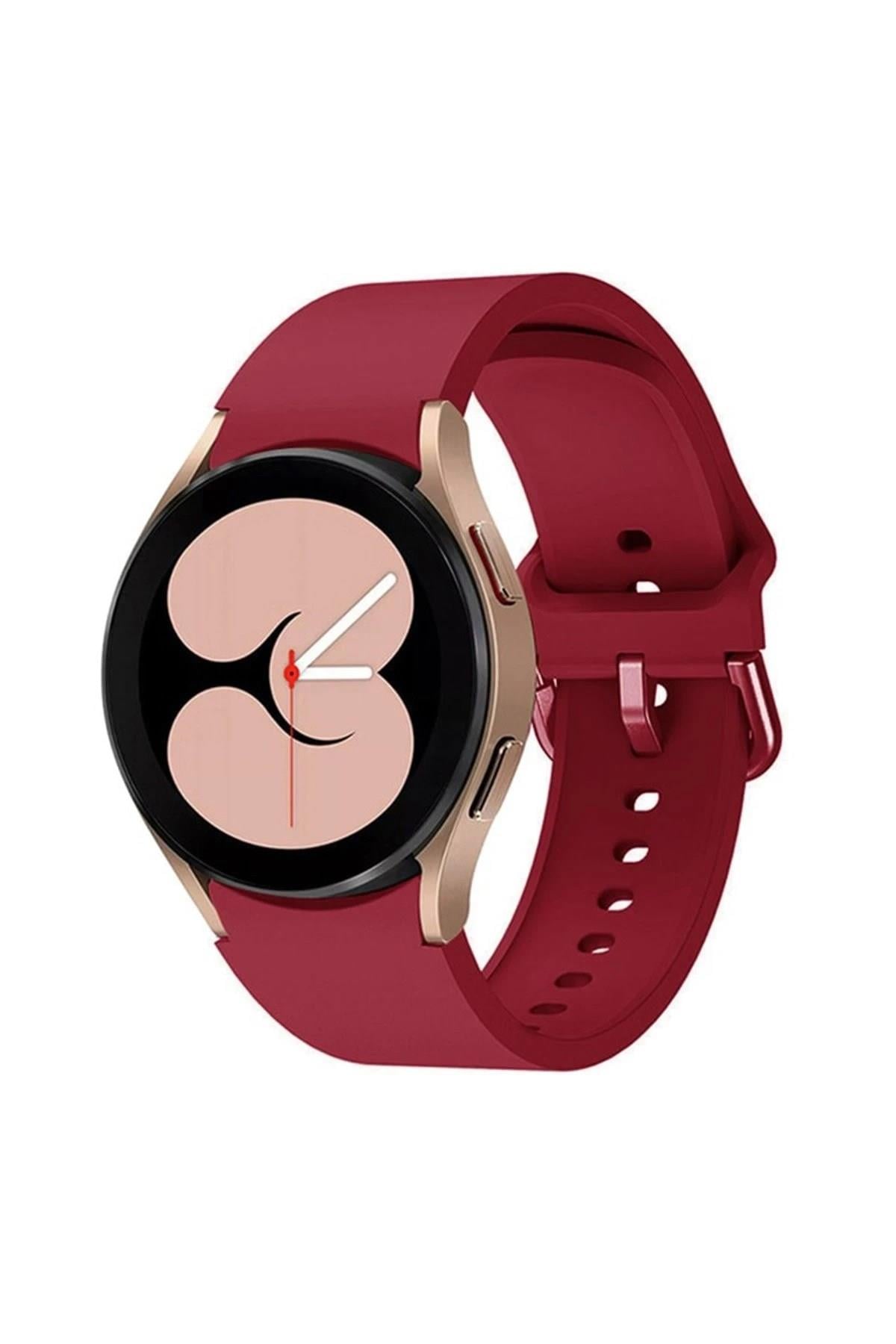 Mey İthalat®  Samsung Galaxy Watch 4 Klasik Kordon - Mürdüm