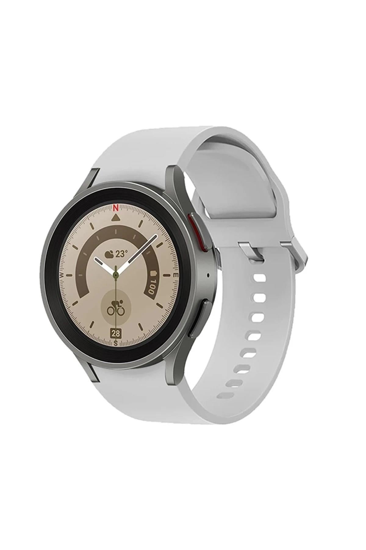 Mey İthalat®  Samsung Galaxy Watch 4 Klasik Kordon - Beyaz