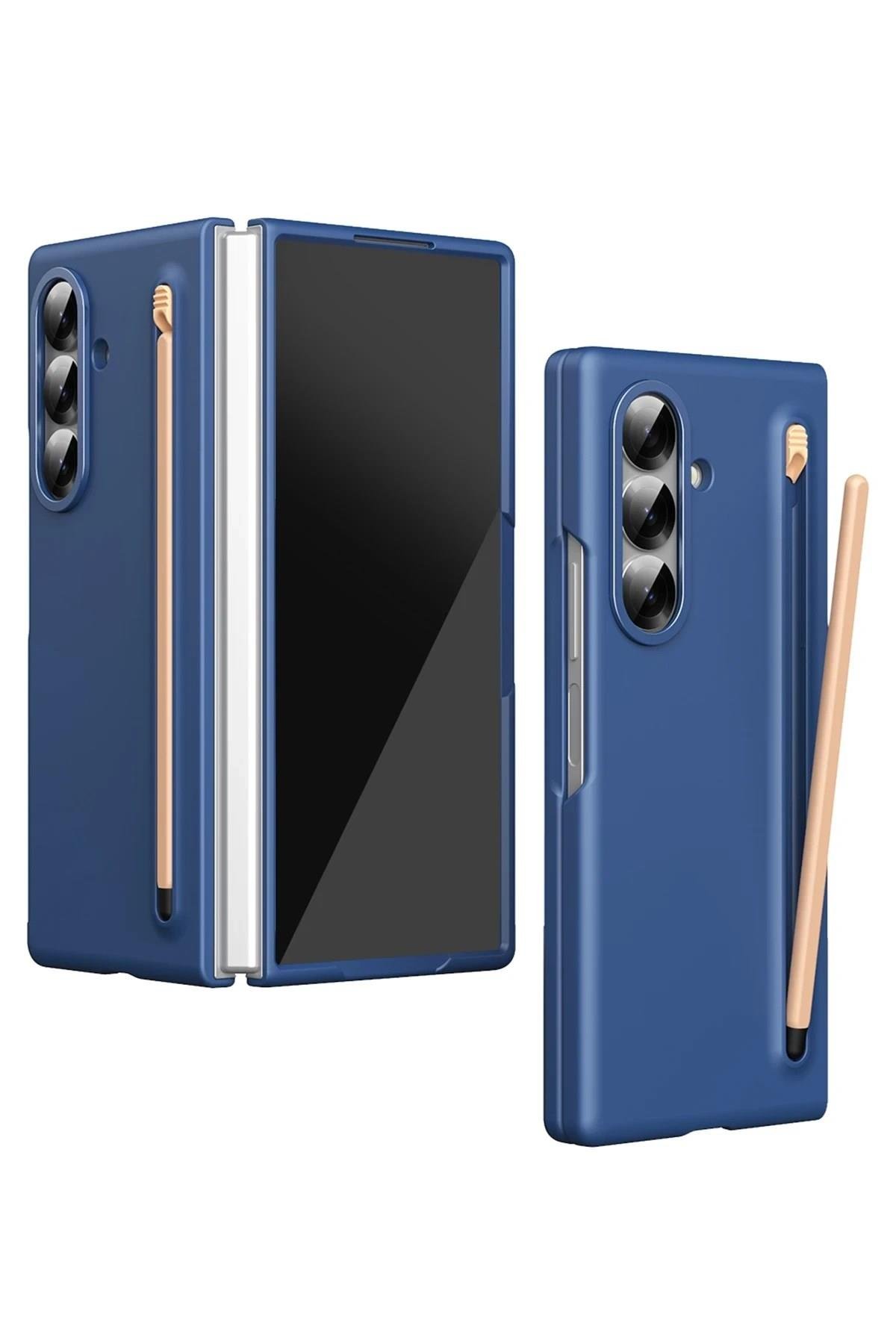 Mey İthalat®  Samsung Galaxy Z Fold 6 Hole Fold Kapak - Lacivert