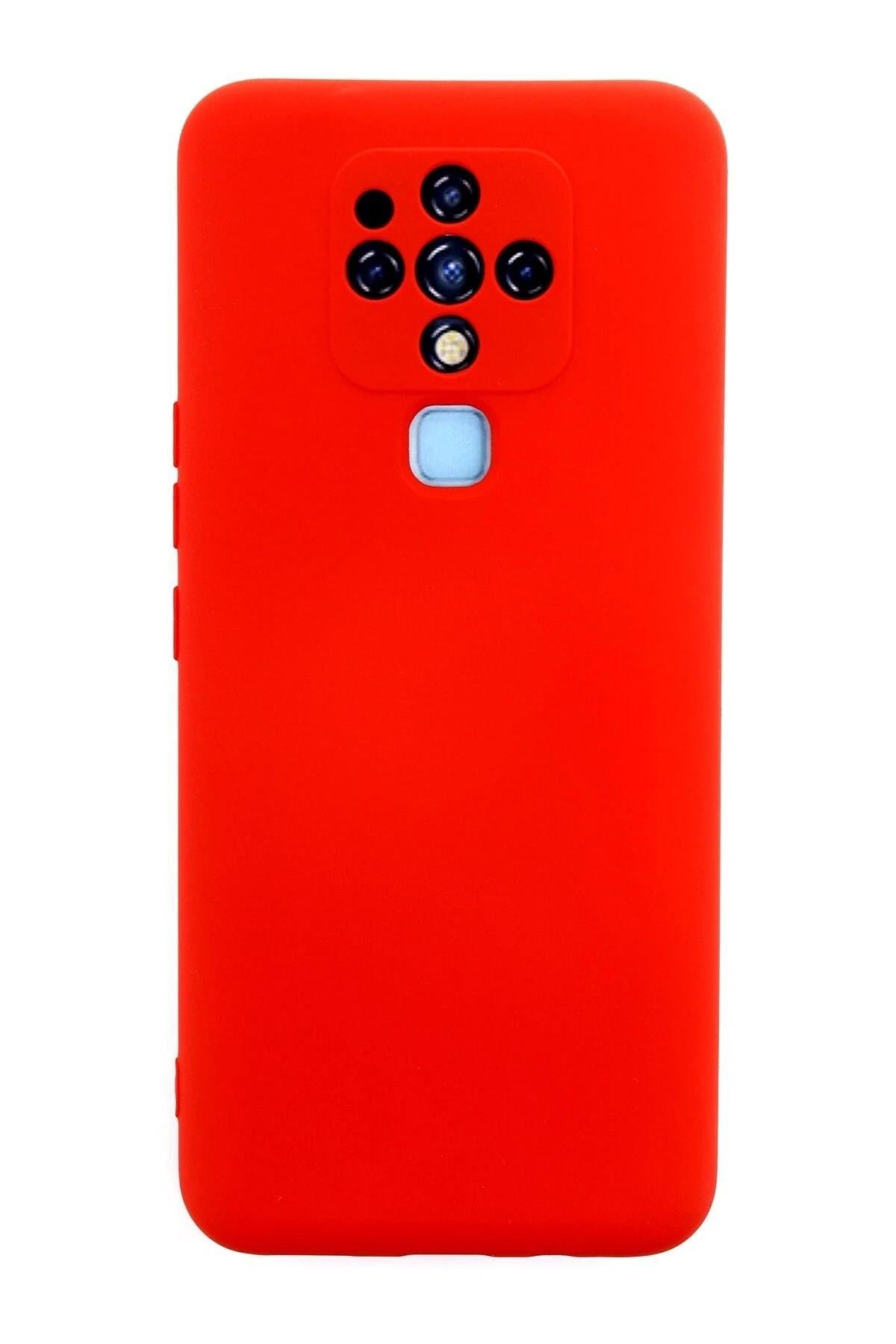Mey İthalat®  Tecno Camon 16 Kılıf Nano içi Kadife Silikon - Kırmızı