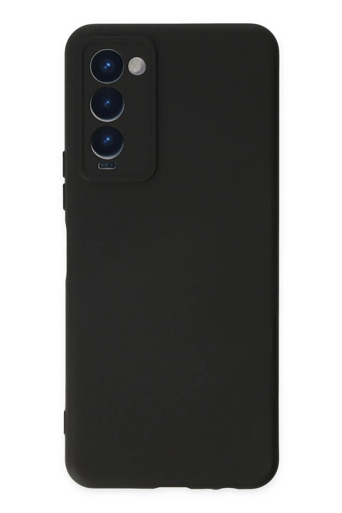 Mey İthalat®  Tecno Camon 18 Kılıf Nano içi Kadife Silikon - Siyah