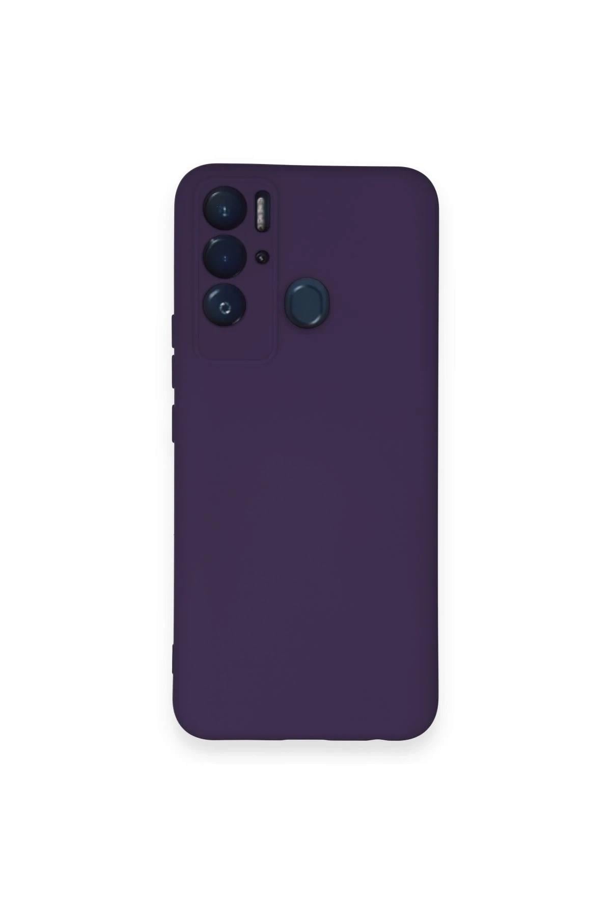 Mey İthalat®  Tecno Pova Neo Kılıf Nano içi Kadife Silikon - Mor