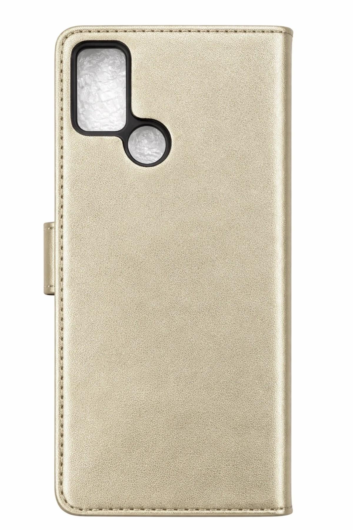 Mey İthalat®  Tecno Pova Trend S Plus Kapaklı Kılıf - Gold
