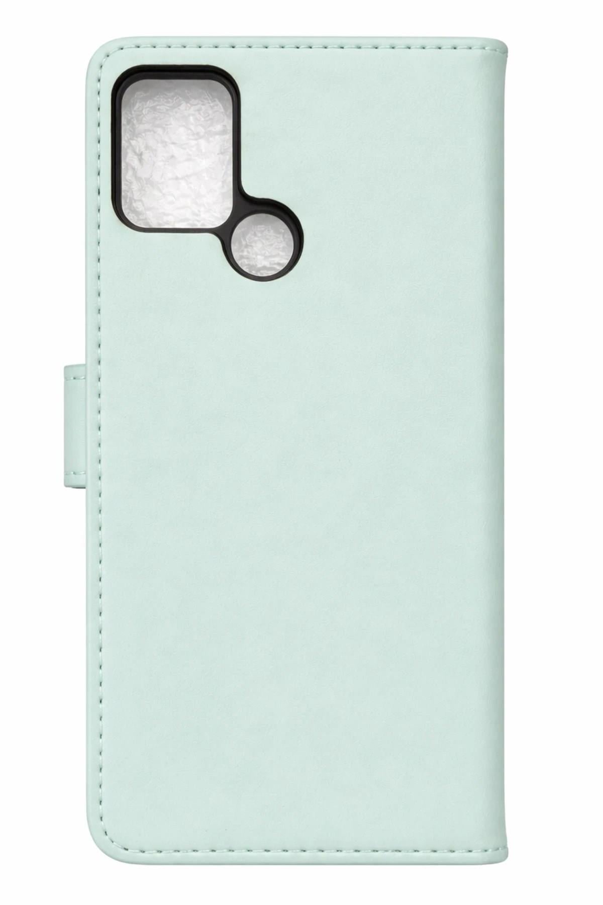 Mey İthalat®  Tecno Pova Trend S Plus Kapaklı Kılıf - Su Yeşili