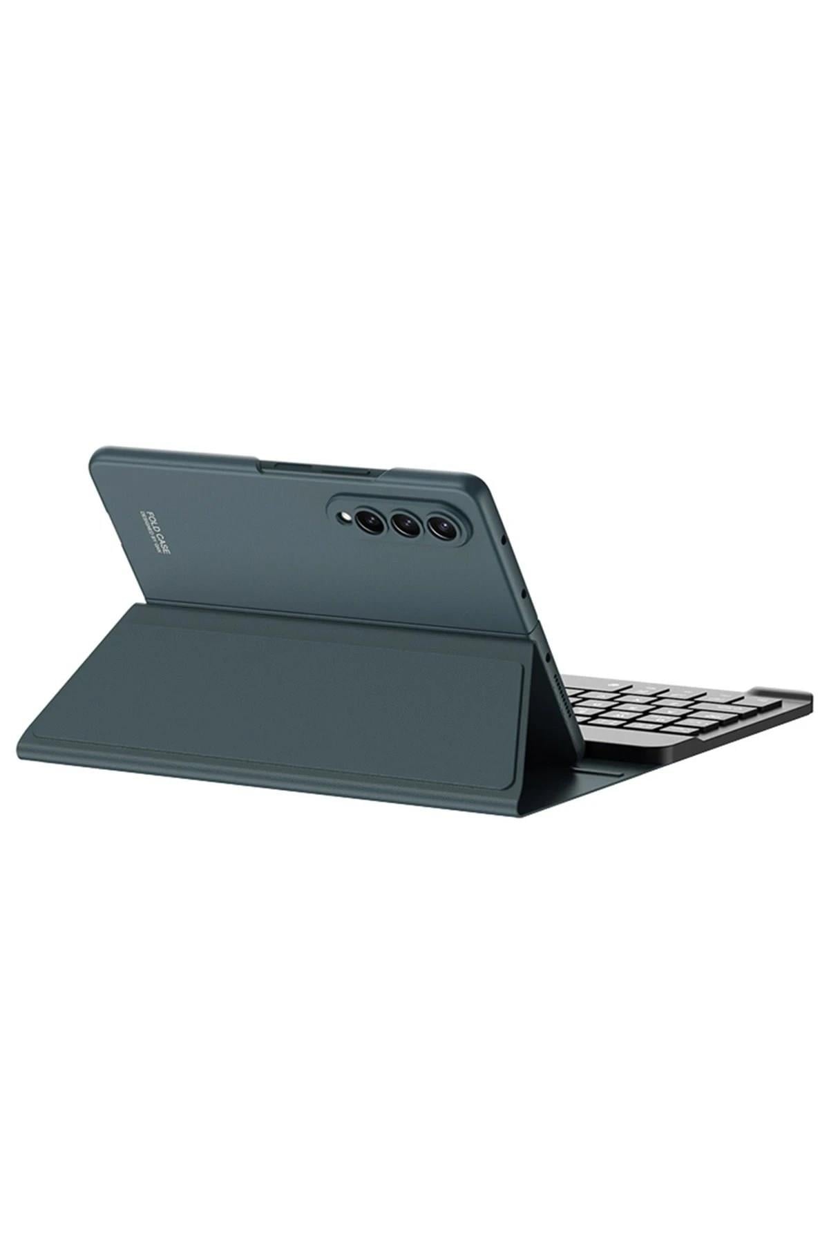 Mey İthalat®  Universal Universal Kılıf Fold Klavye - Koyu Yeşil