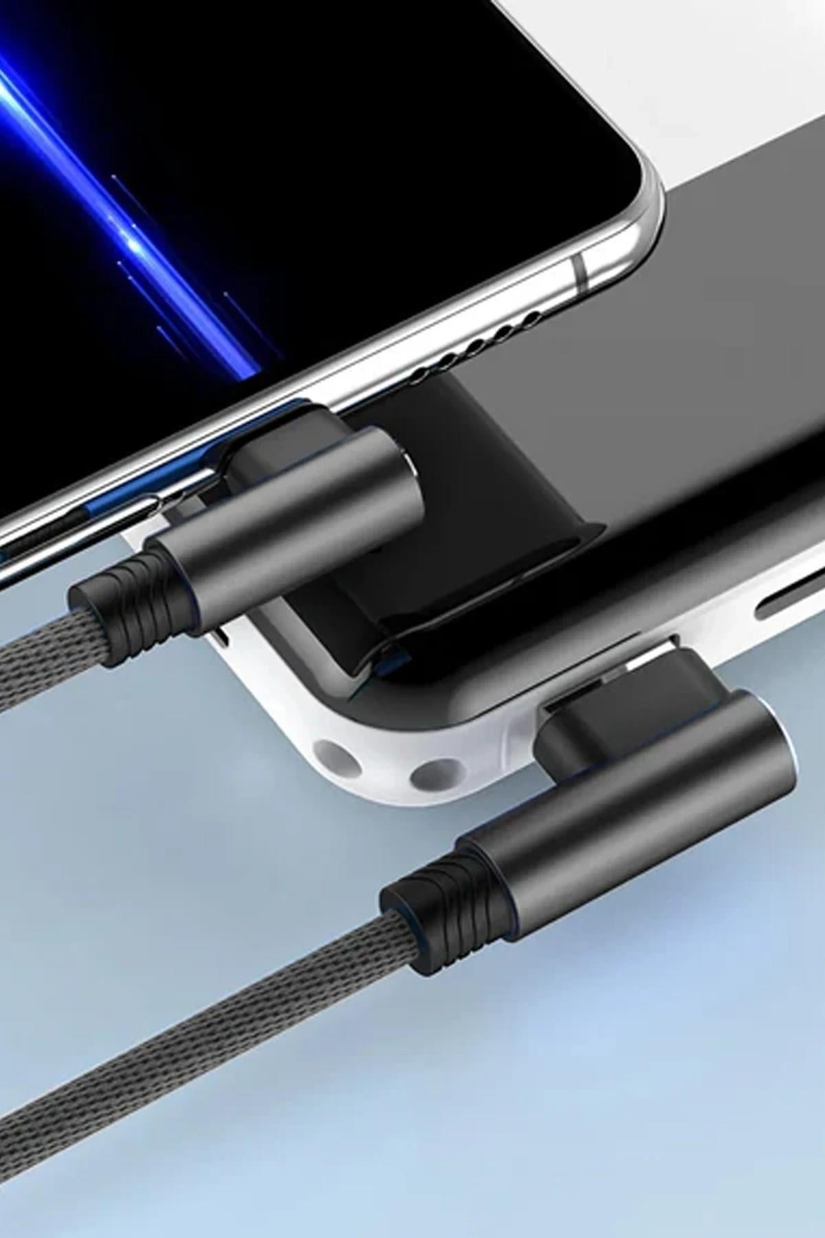 Mey İthalat®  USB to Lightning 3M 2.4A Kablo - Siyah