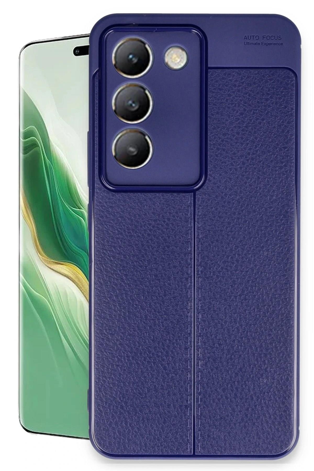 Mey İthalat®  Vivo V30 Lite 4G Kılıf Auto Focus Kapak - Lacivert