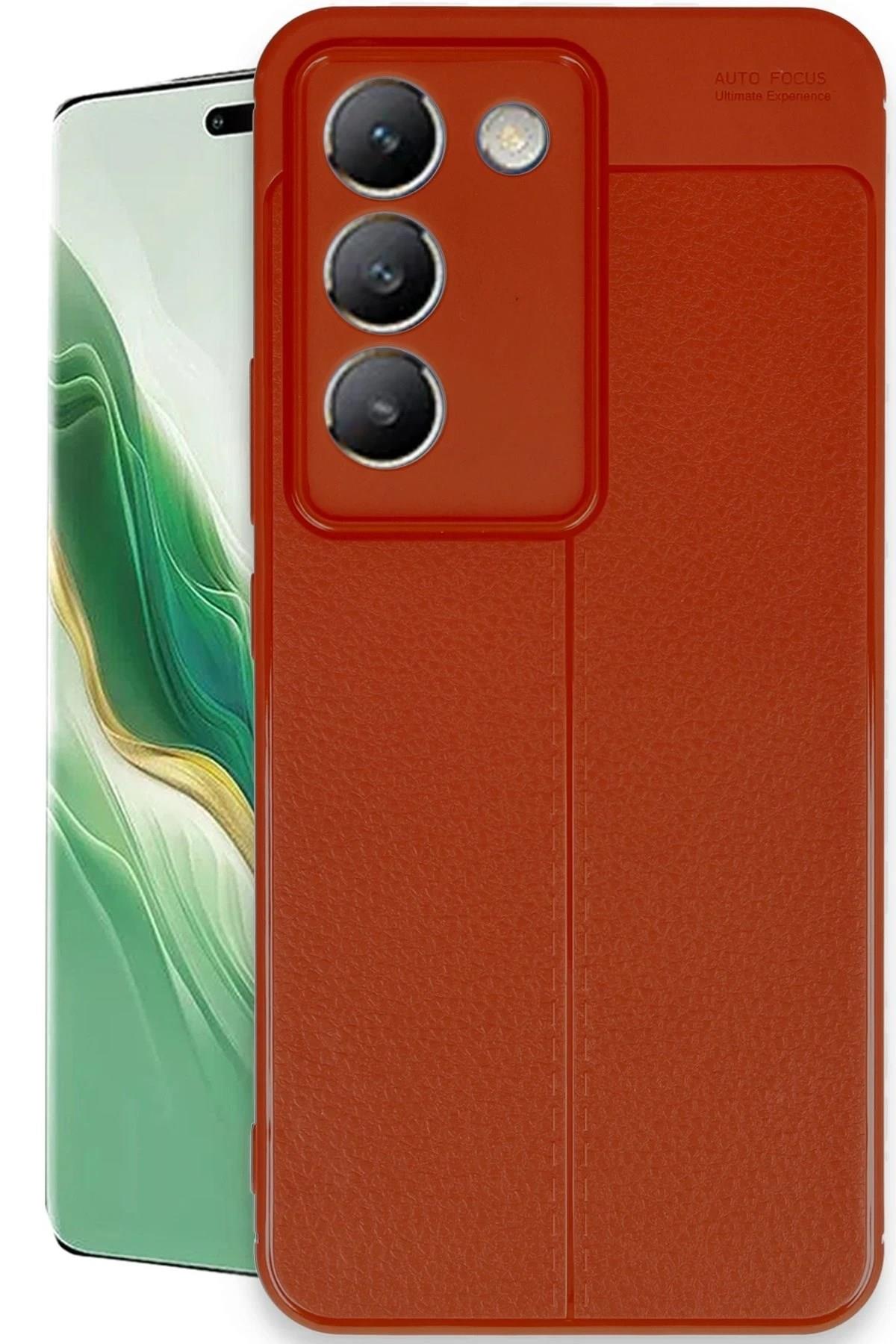 Mey İthalat®  Vivo V30 Lite 4G Kılıf Auto Focus Kapak - Kırmızı
