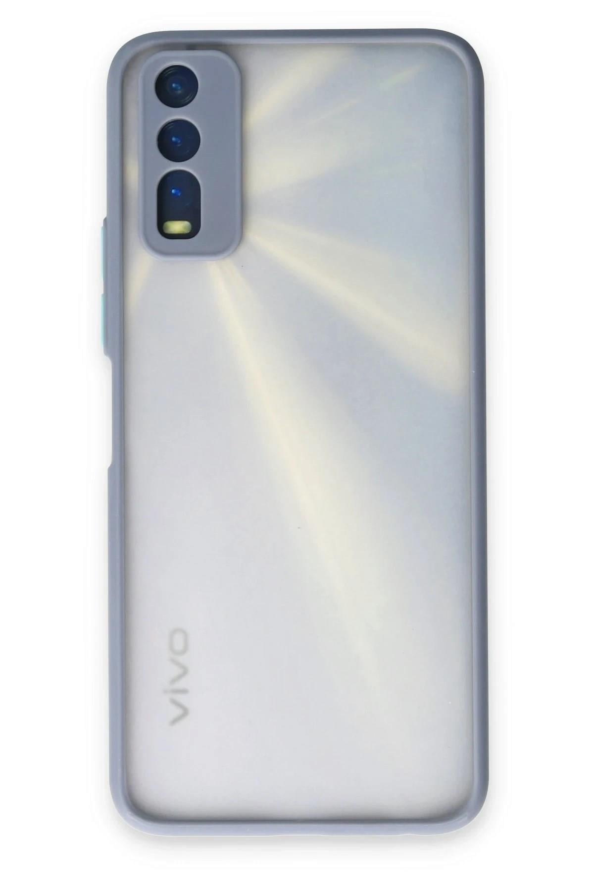 Mey İthalat®  Vivo Y11S Kılıf Montreal Silikon Kapak - Gri