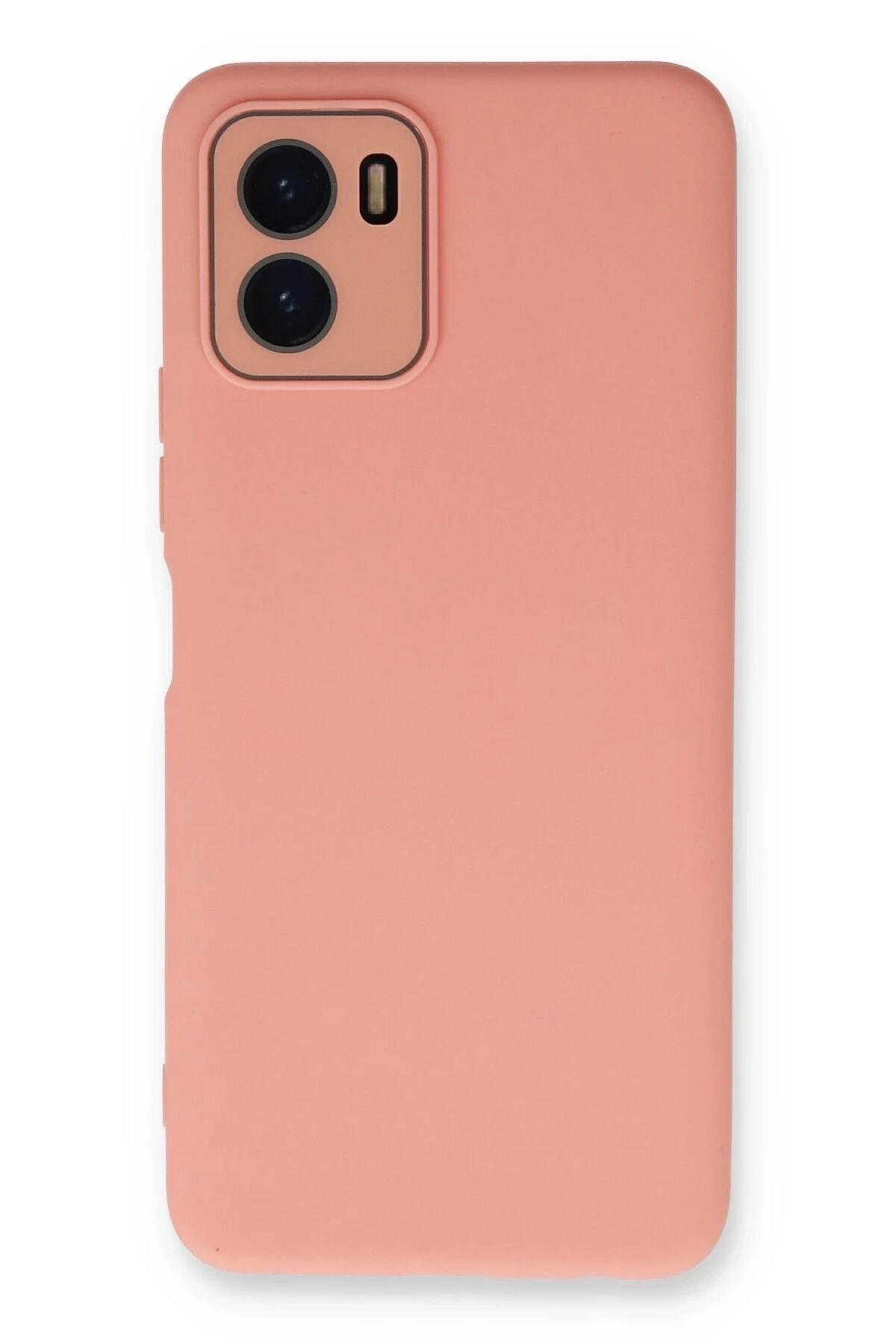 Mey İthalat®  Vivo Y15S Kılıf Lansman Glass Kapak - Pembe