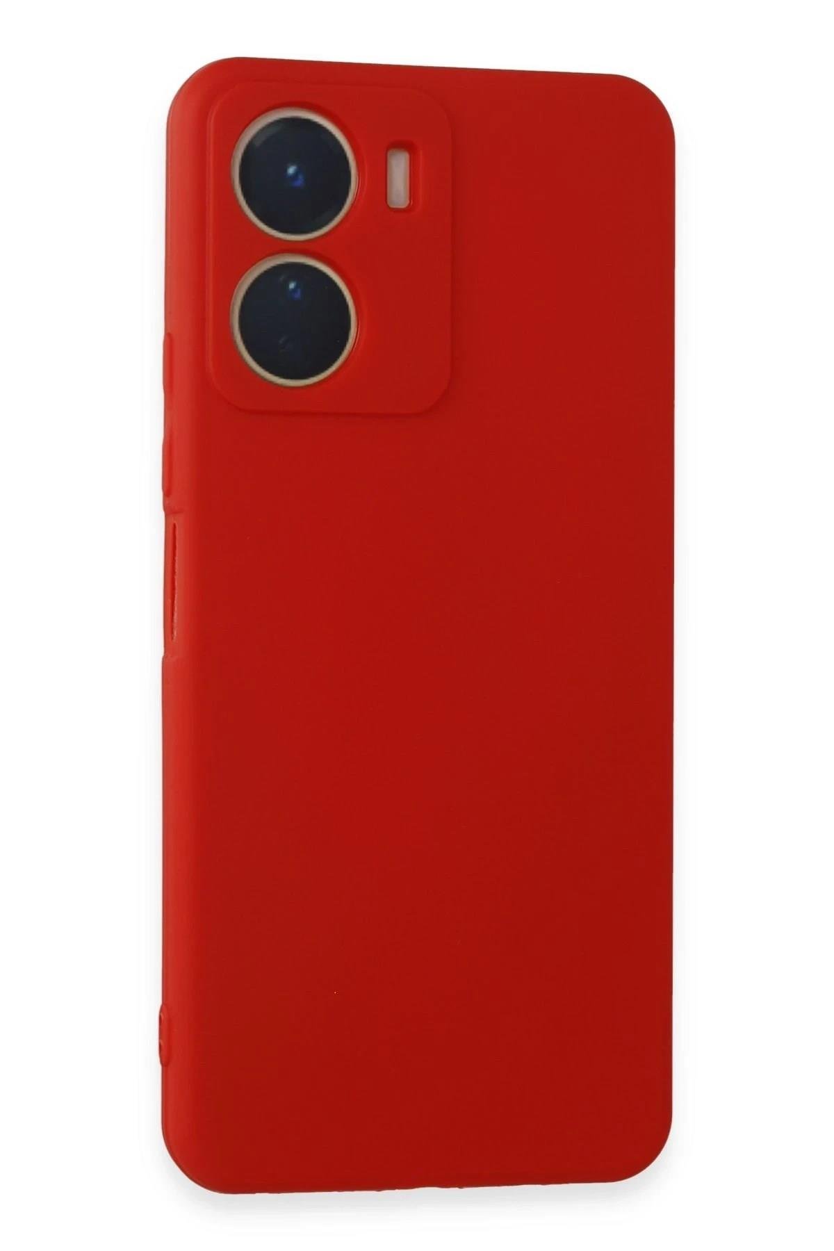 Mey İthalat®  Vivo Y16 Kılıf First Silikon - Kırmızı