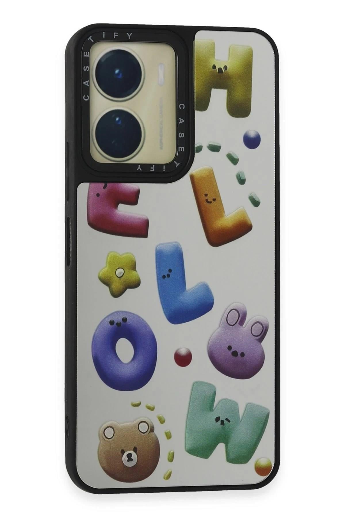 Mey İthalat®  Vivo Y16 Kılıf Mirror Desenli Kapak - Mirror - 15