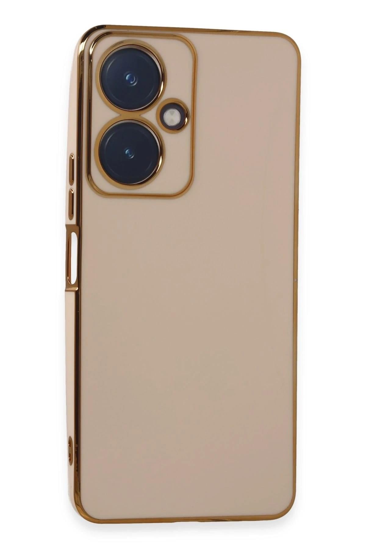 Mey İthalat®  Vivo Y27 Kılıf Volet Silikon - Pembe