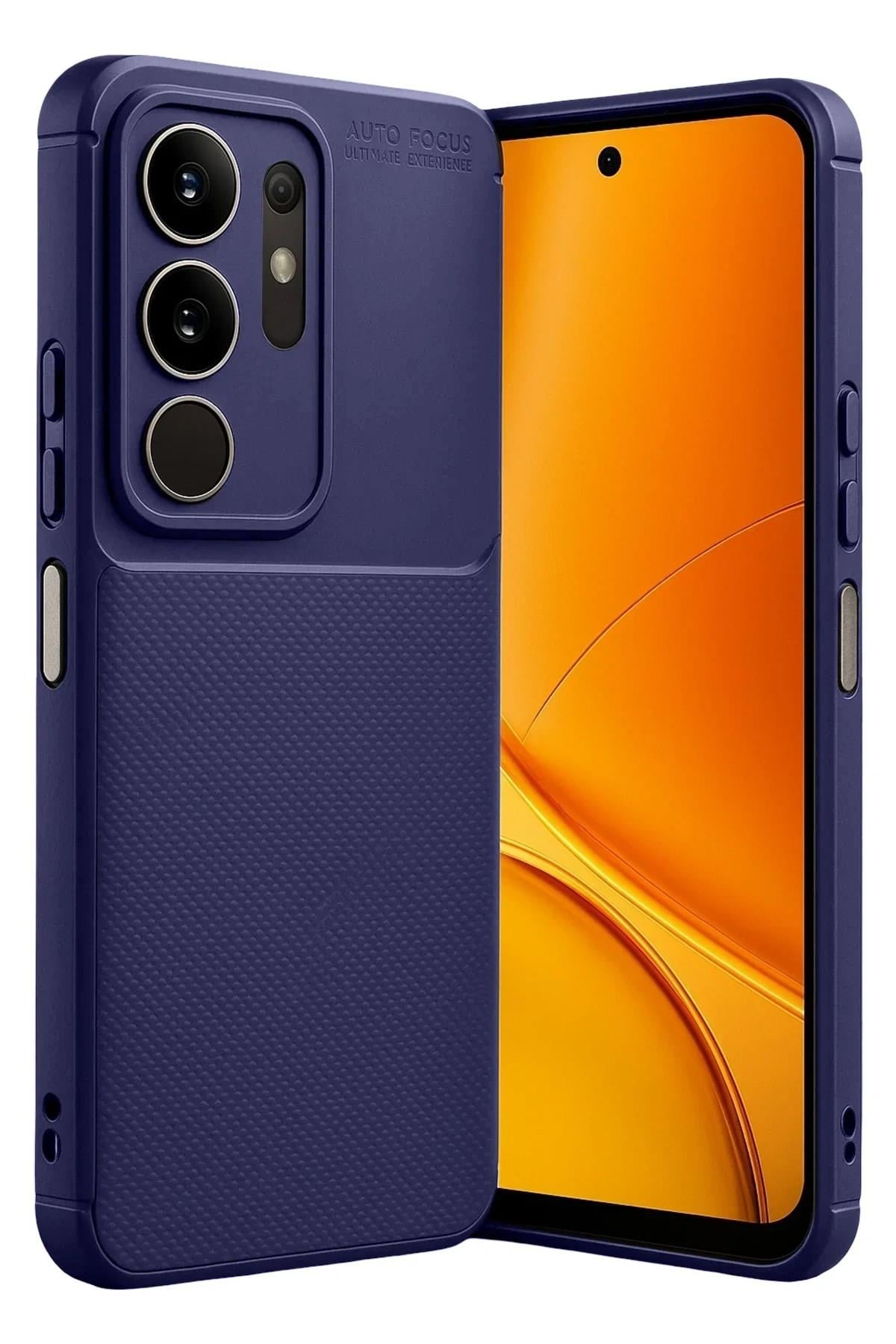 Mey İthalat®  Vivo Y29 4G Auto Focus Karbon Kapak - Lacivert