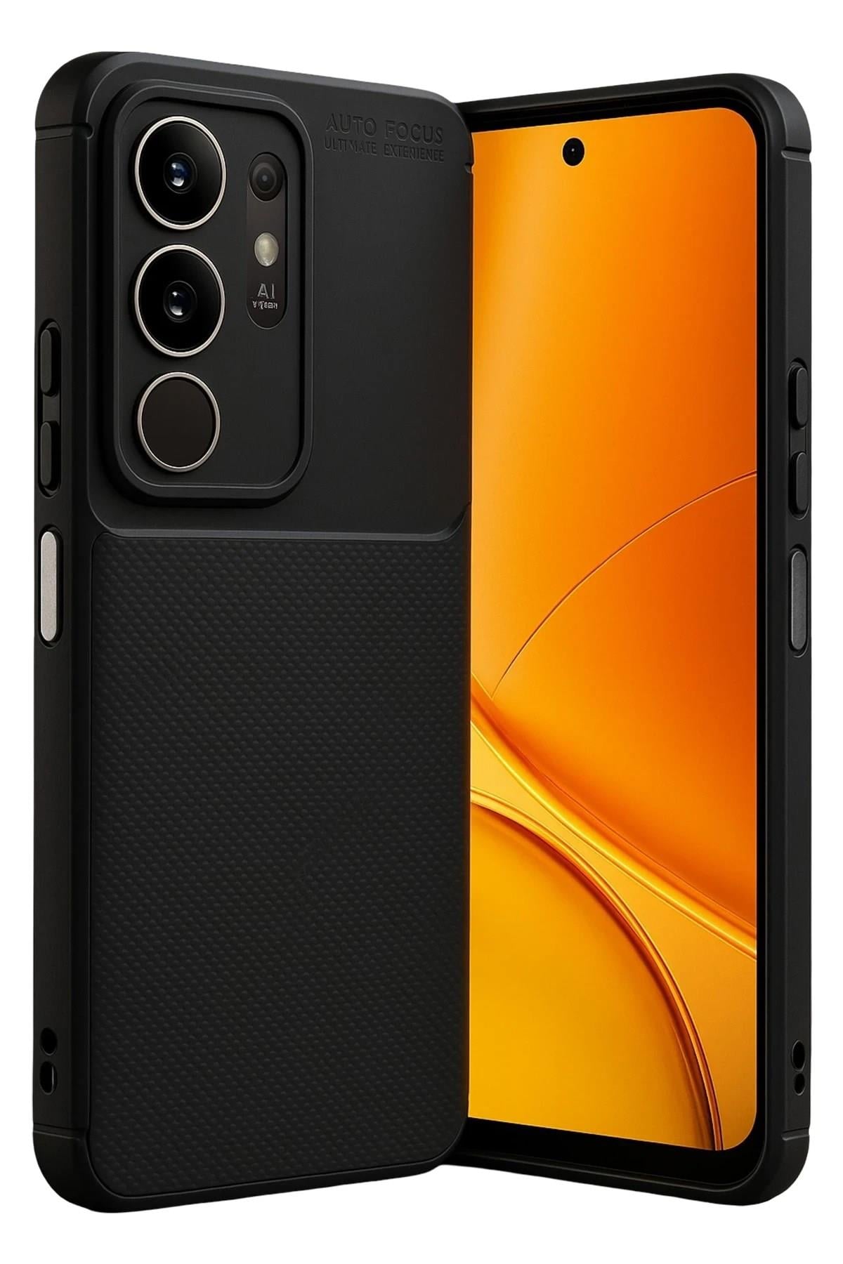 Mey İthalat®  Vivo Y29 4G Auto Focus Karbon Kapak - Siyah