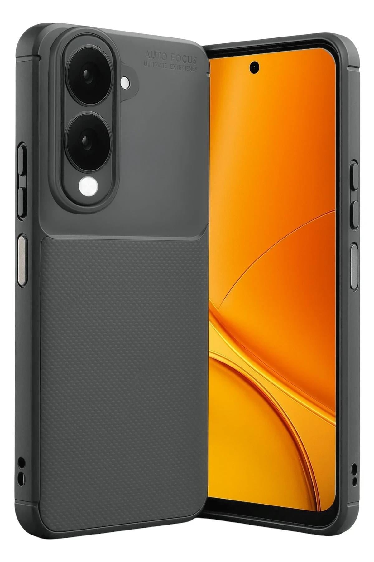 Mey İthalat®  Vivo Y29S Auto Focus Karbon Kapak - Gri