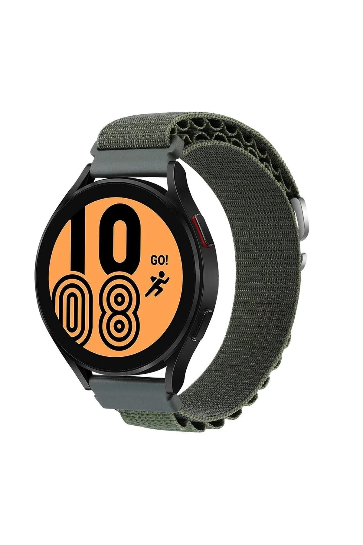 Mey İthalat®  Watch 22mm KR410 Kumaş Kordon - Yeşil