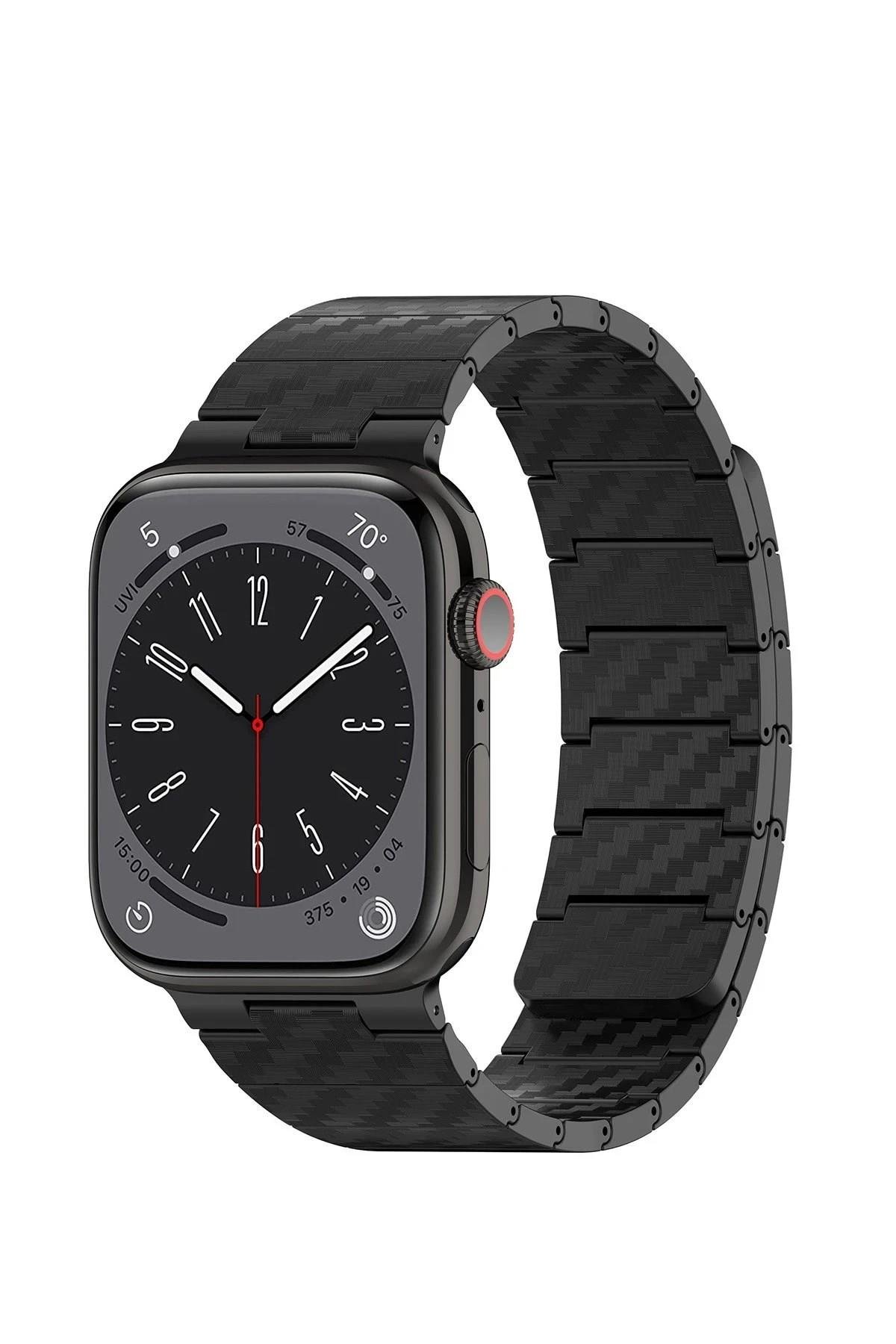 Mey İthalat®  Watch 45mm Carbon Steel Kordon - Siyah