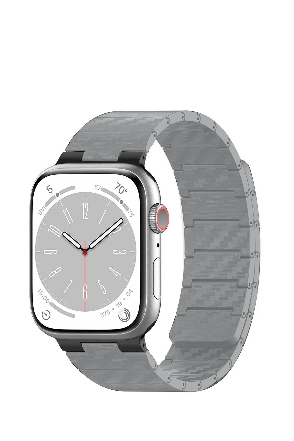 Mey İthalat®  Watch 45mm Carbon Steel Kordon - Yıldız Işığı