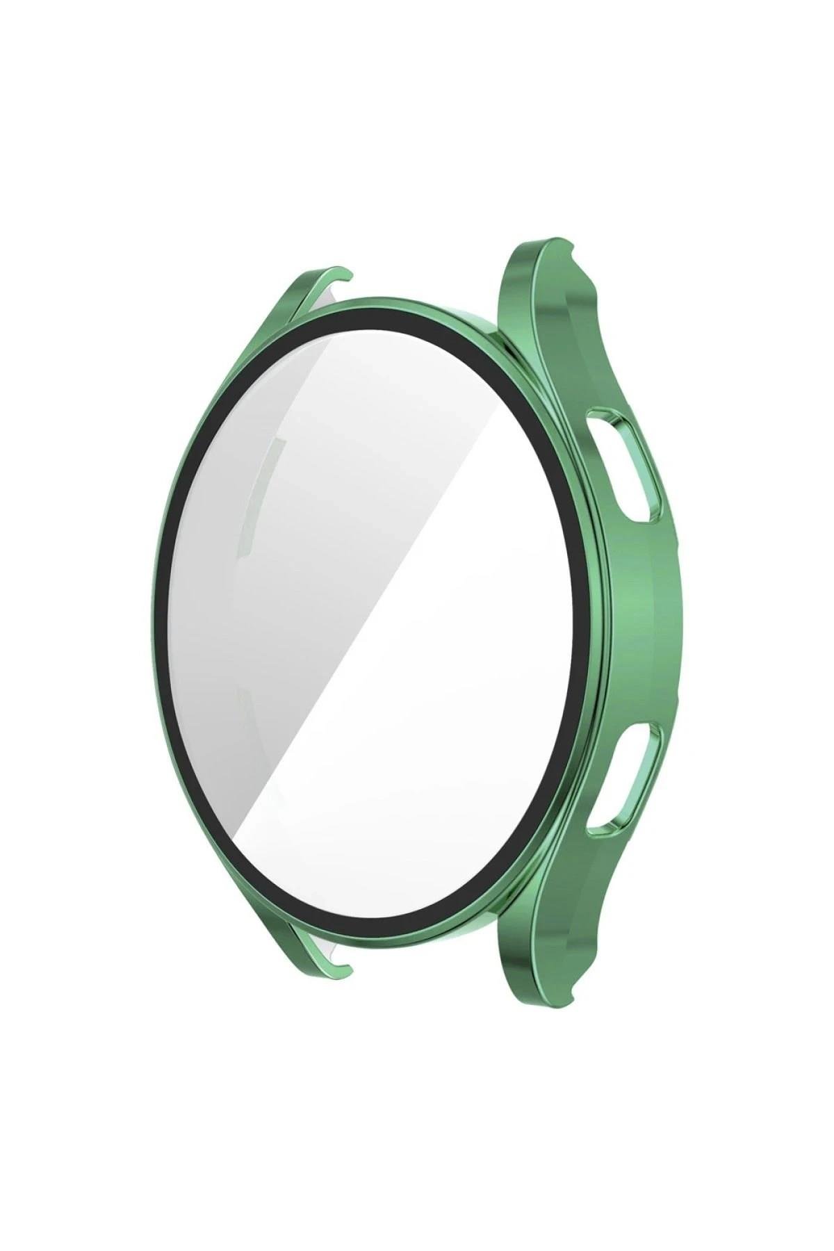 Mey İthalat®  Watch 5 40mm Wall Camlı Kasa Ekran Koruyucu - Koyu Yeşil