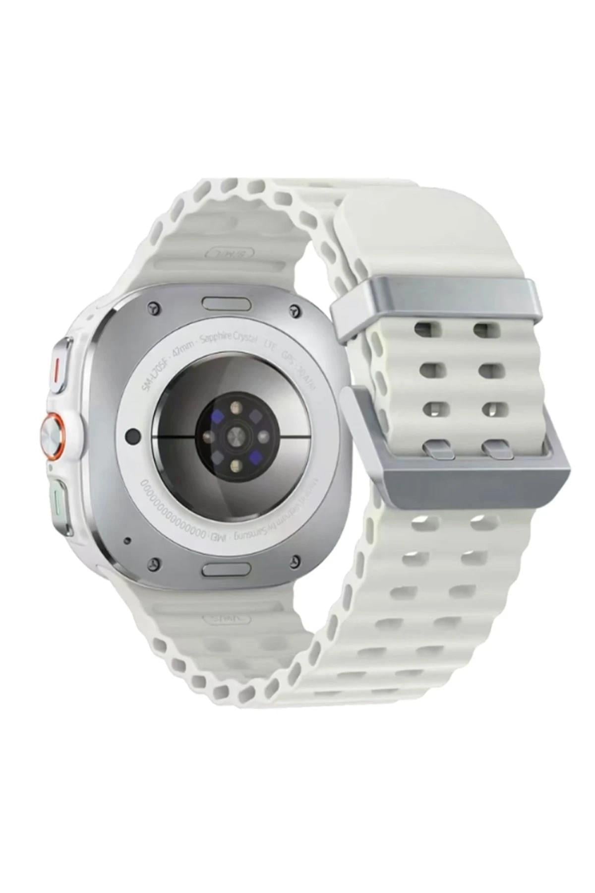 Mey İthalat®  Watch 7 Ultra KR417 Rug Silikon Kordon - Yıldız Işığı