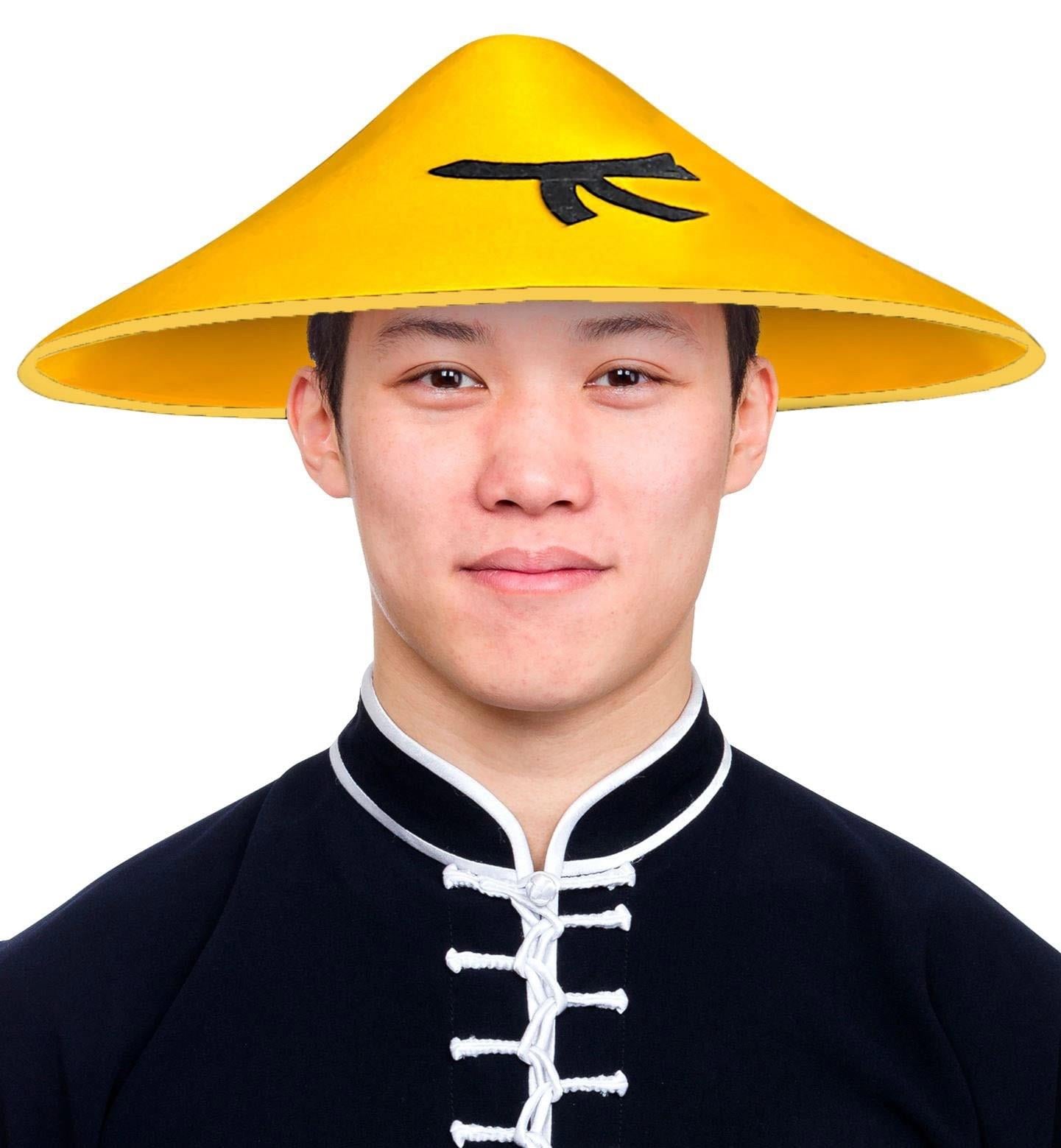 Mey İthalat® Uzak Doğu Asyalı Çin Japon Şapkası Sarı Renk