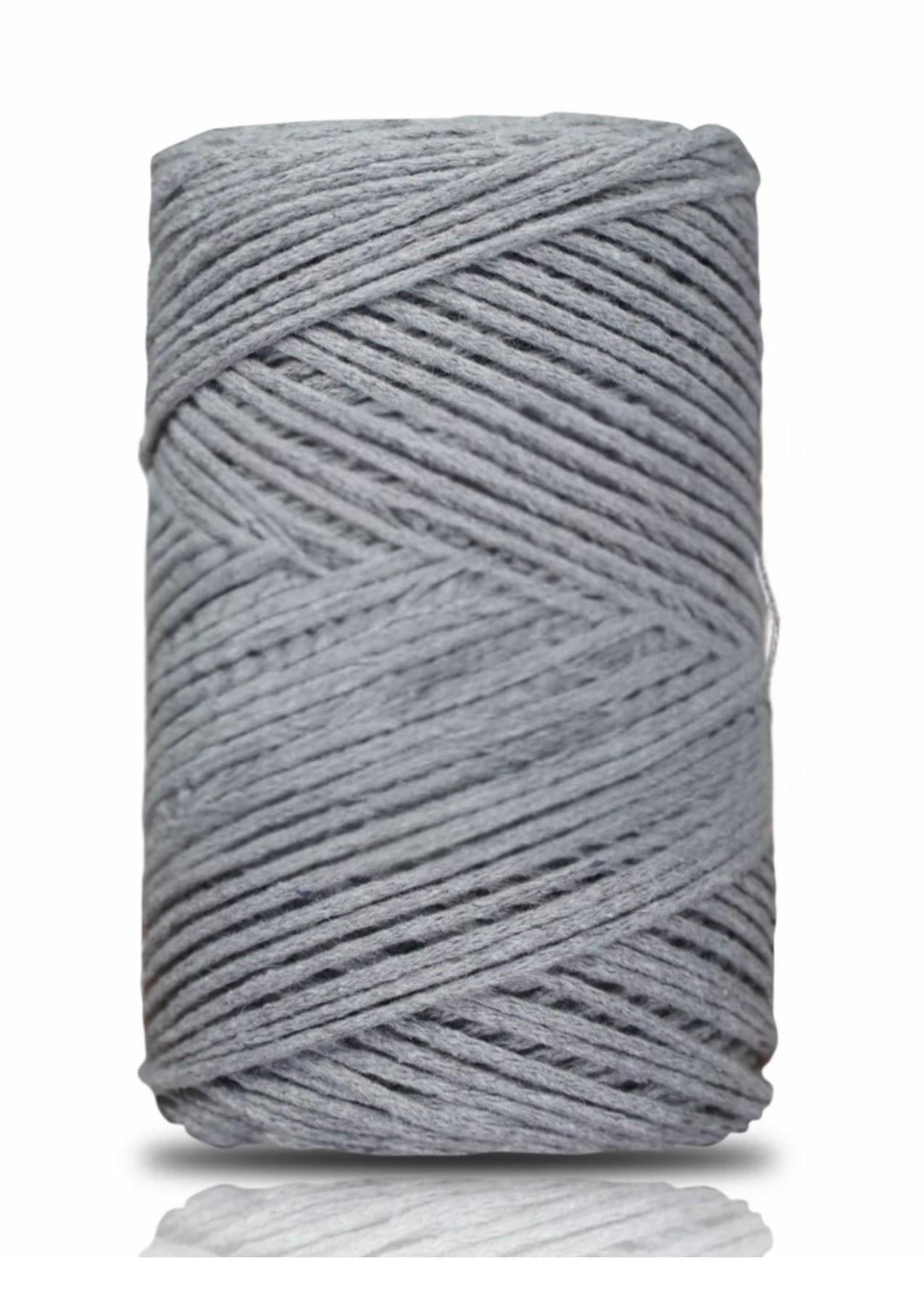Pamuk Makrome 2 Mm Gri