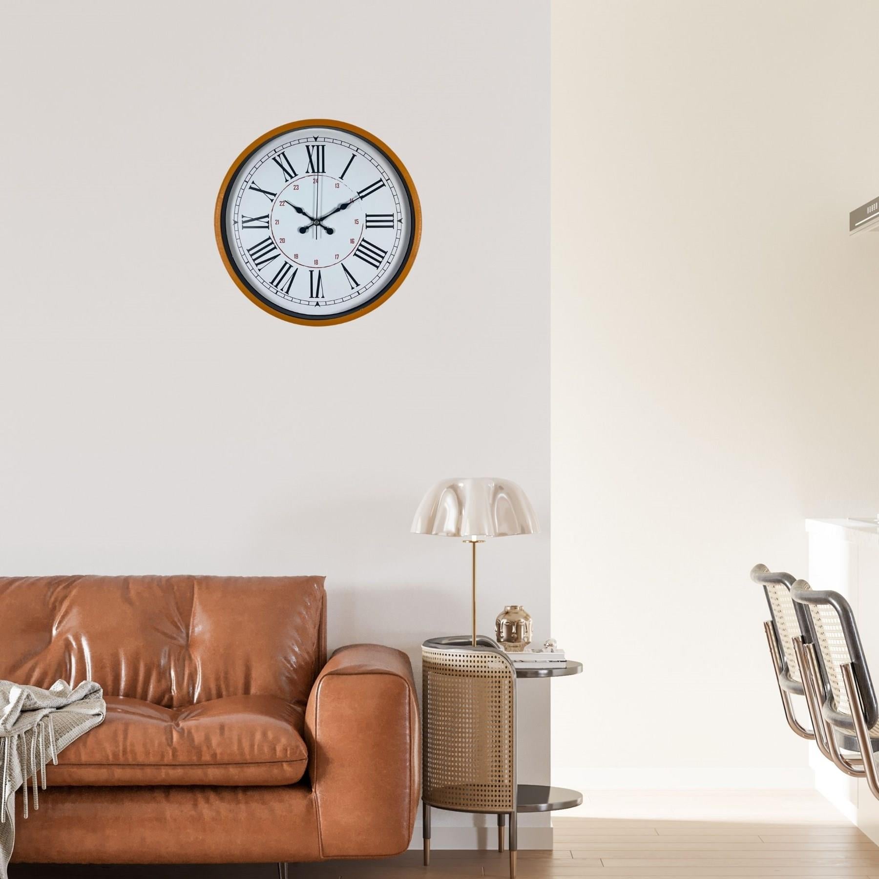 Turuncu 36 Cm Standart Duvar Saati