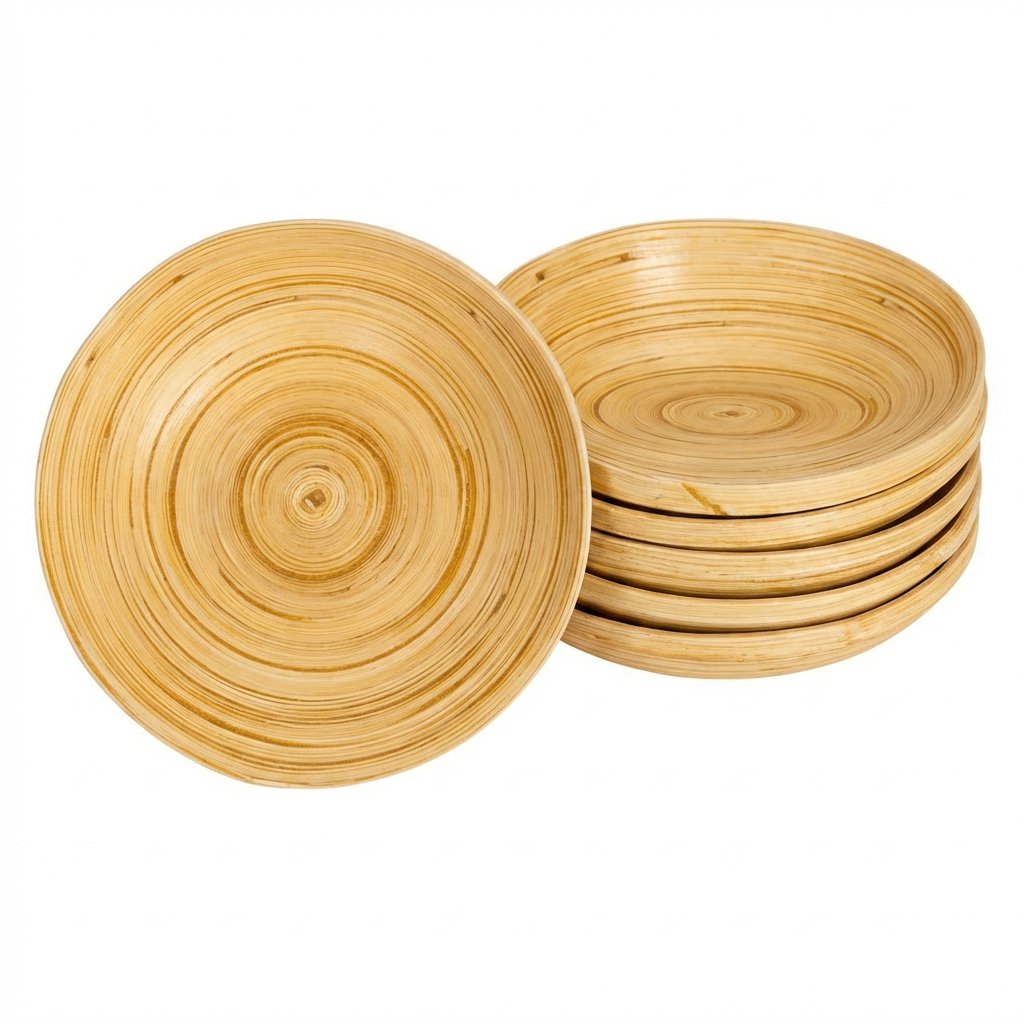 Bambu Bardak Altlığı 10 cm 6 lı Set
