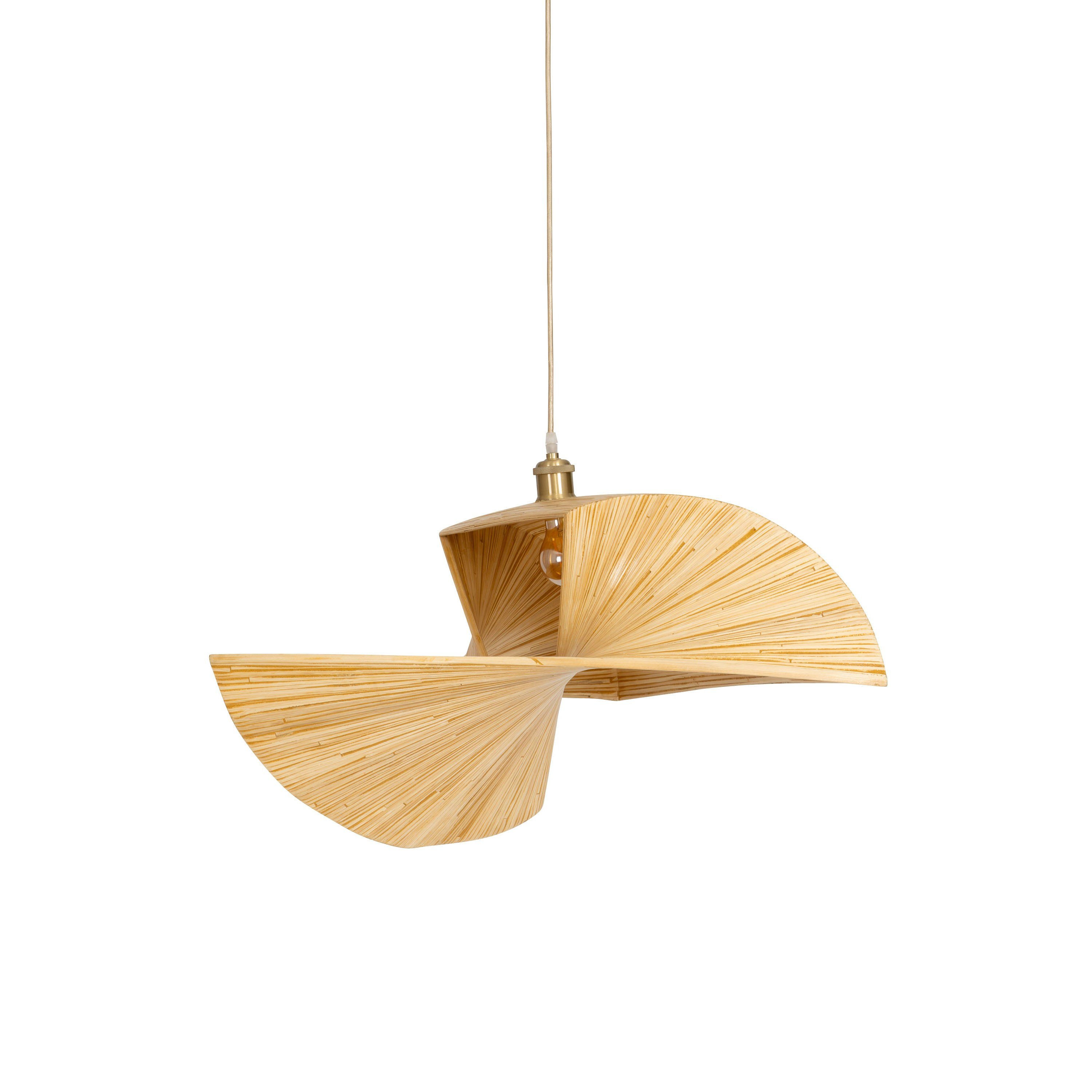 Bambu Sarkıt Aydınlatma Piramit Form 40cm