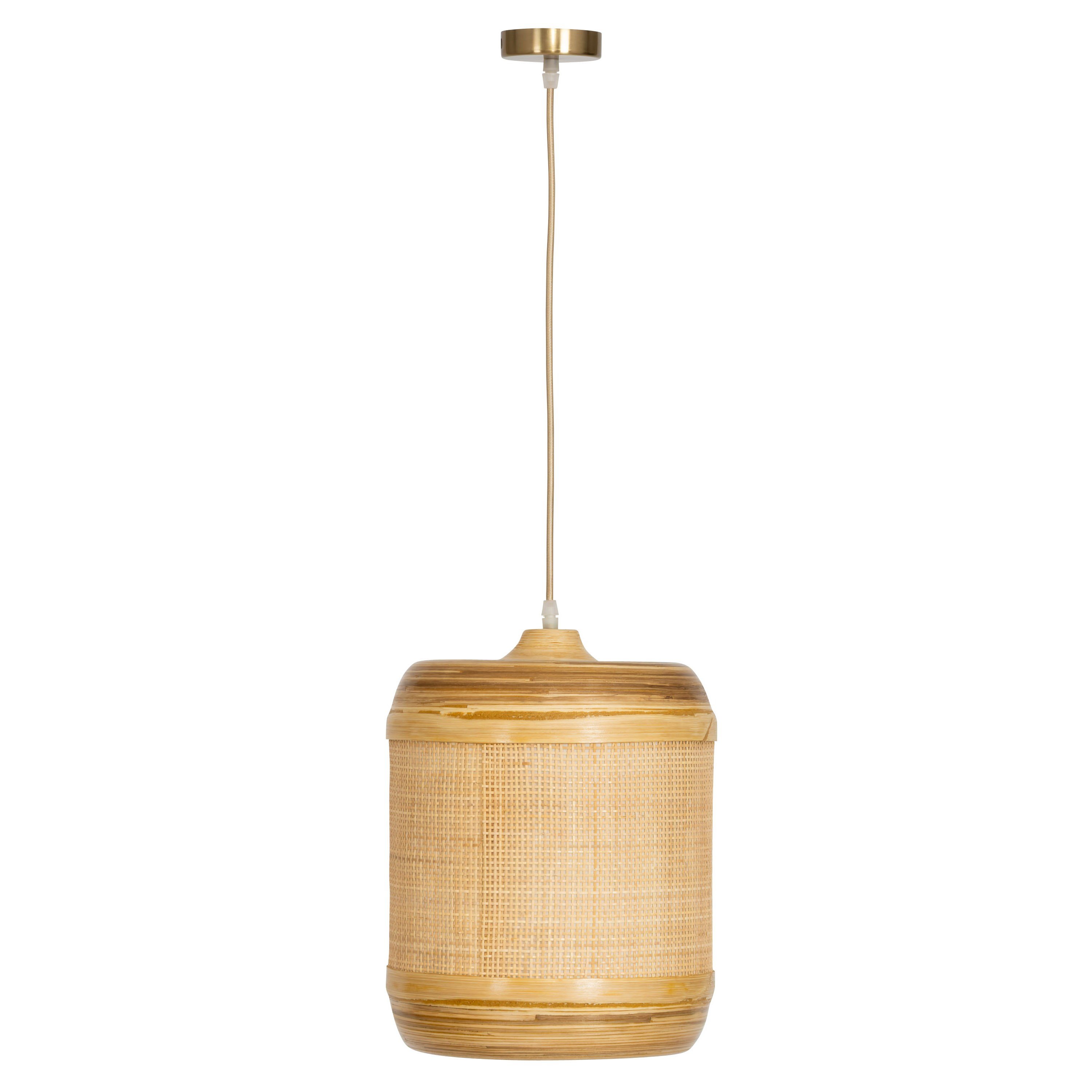 Bambu Tavan Aydınlatması Hazeran Form 25cm