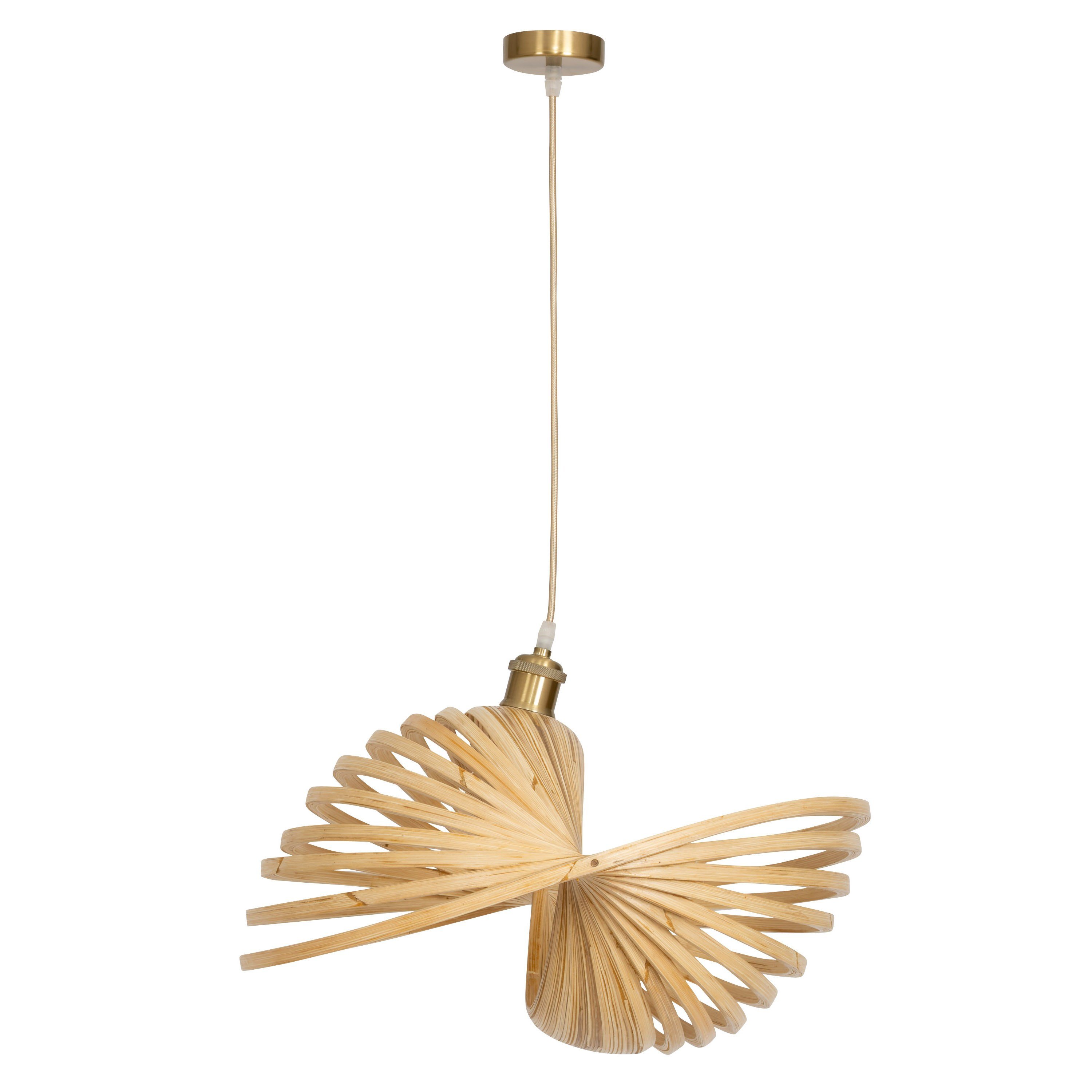 Bambu Tavan Aydınlatması Hazeran Form 50cm