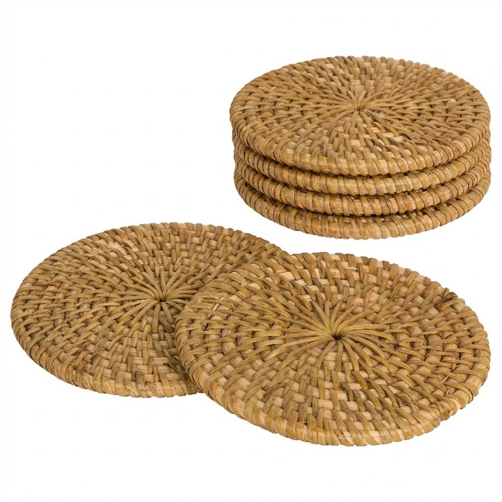 Bardak Altlığı Naturel Bambu