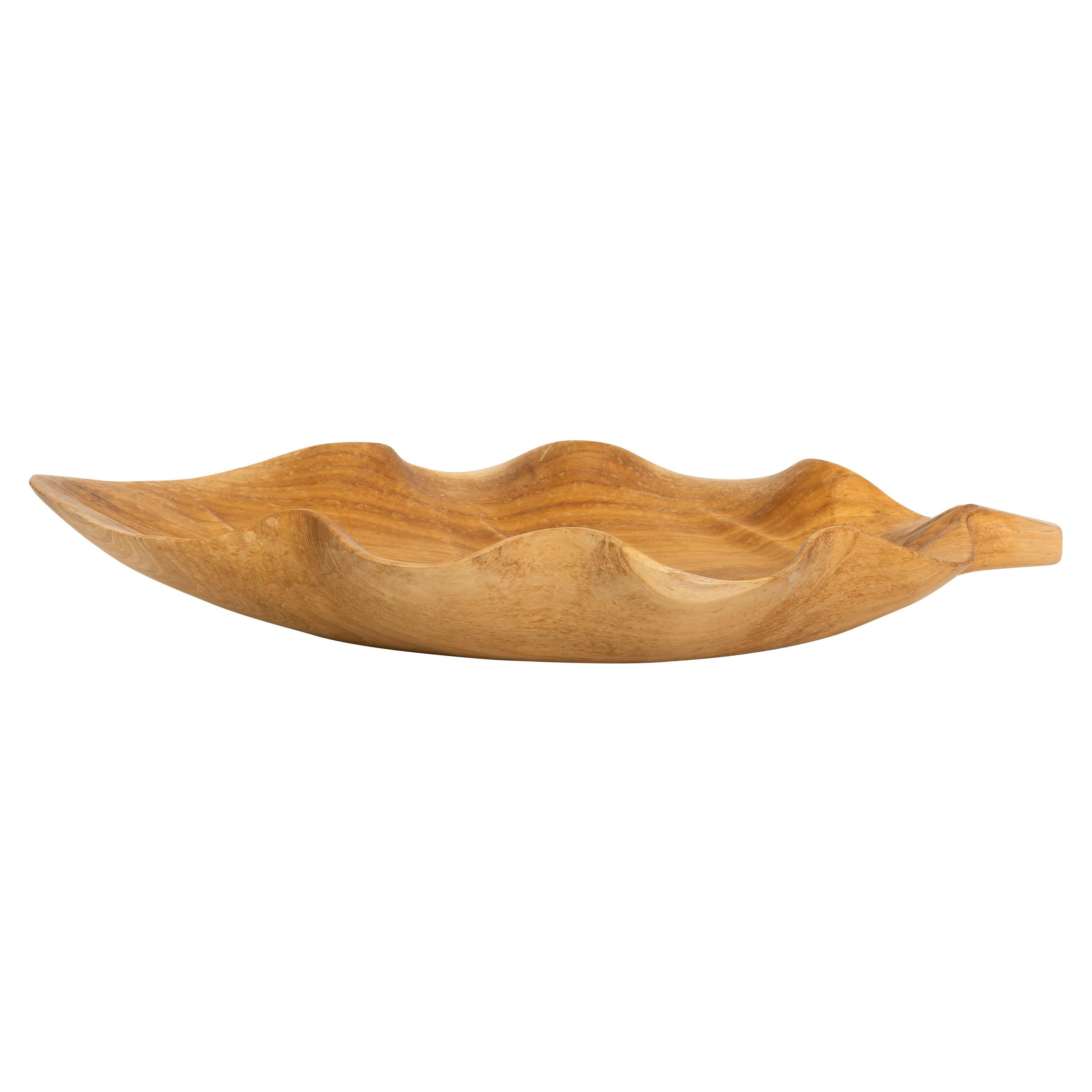 Dekoratif Gondol Leaf Teak 45 cm x 29 cm