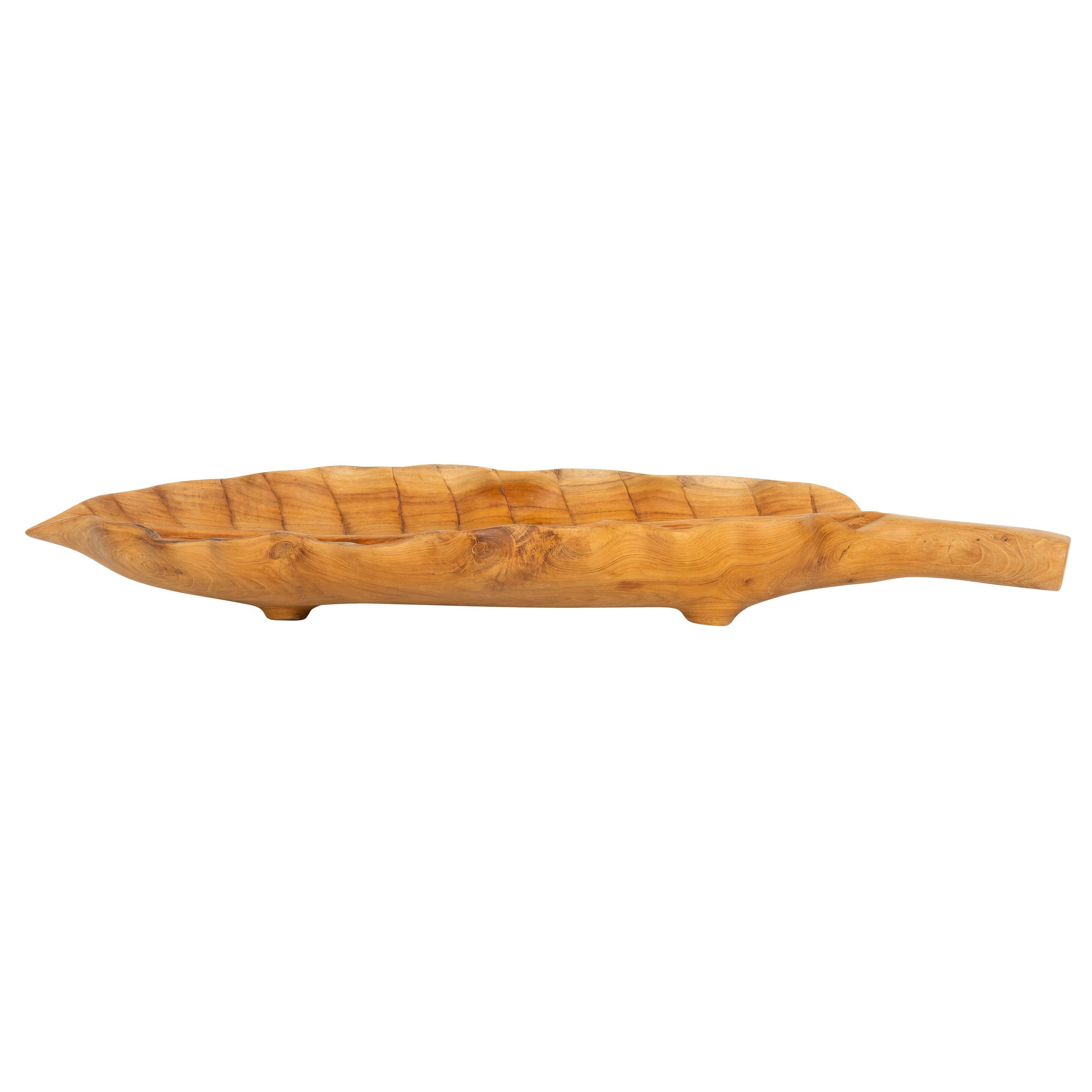 Dekoratif Gondol Leaf Teak 49 cm x 20 cm