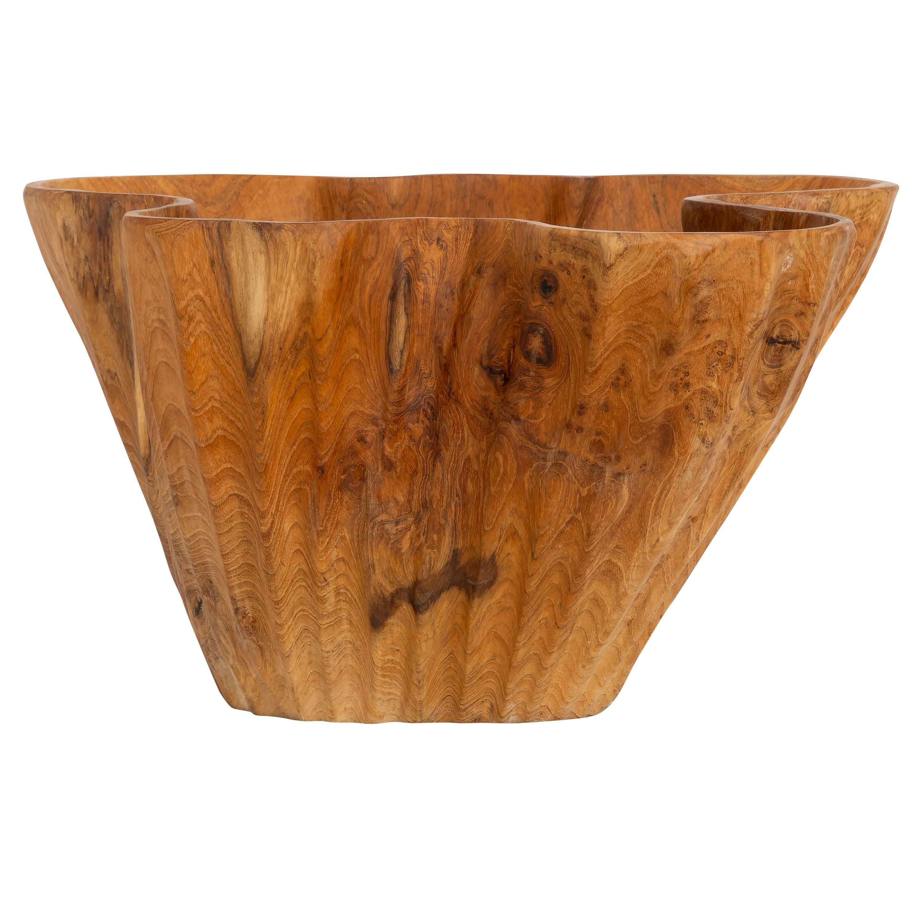 Dekoratif Gondol Lotus Teak 35 cm x 20 cm