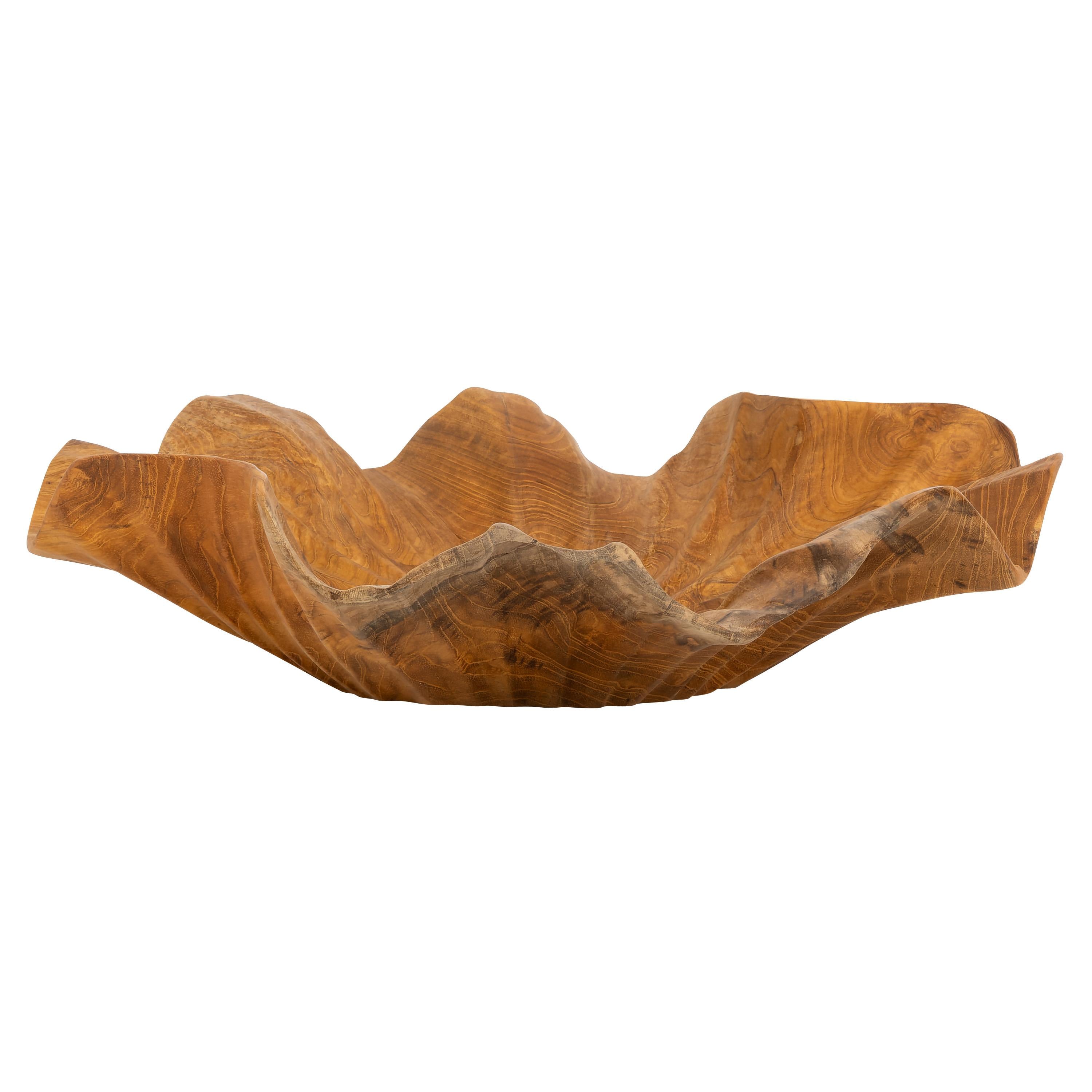 Dekoratif Gondol Lotus  Teak D.40 cm