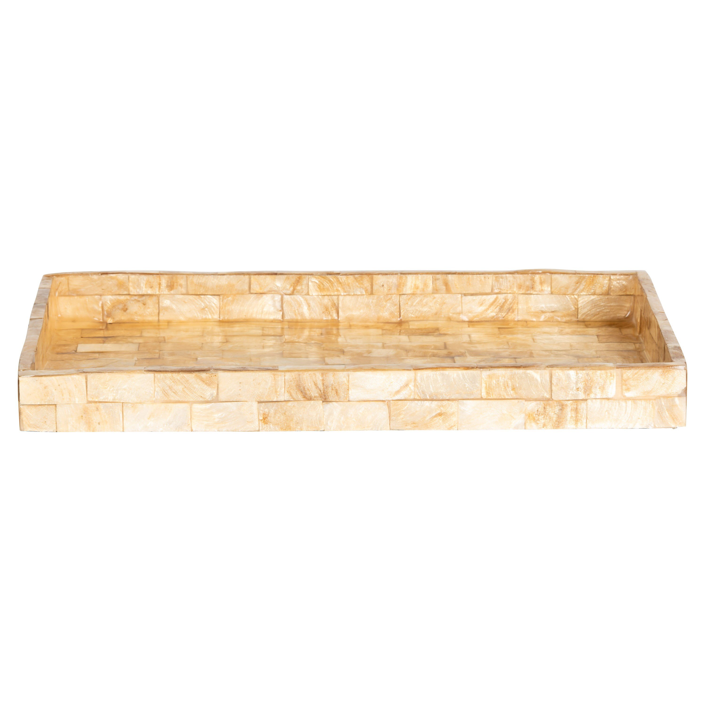 Dekoratif Sedefli Tepsi Ölçü: 40 x 18 cm