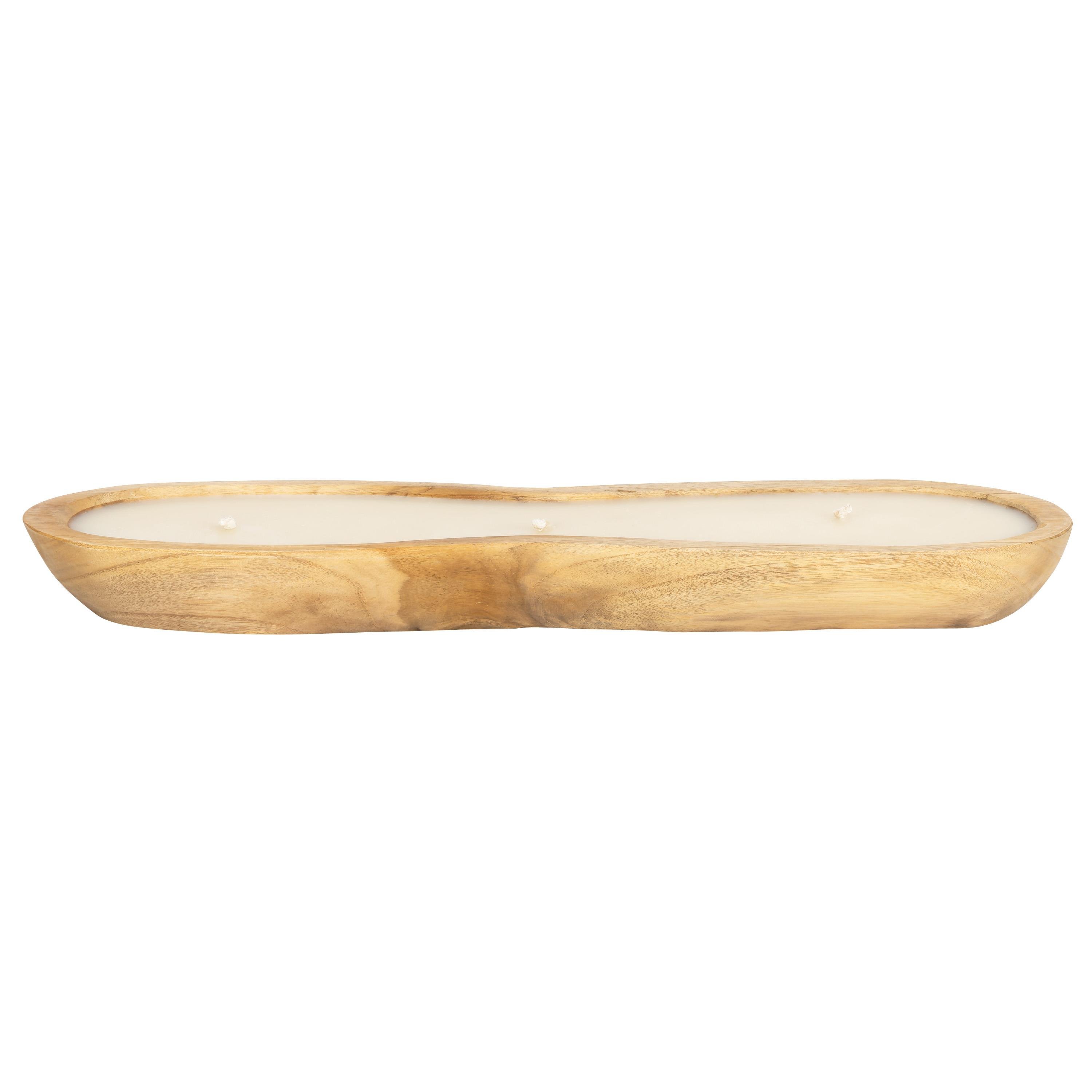 Mum 2 Bölmeli Teak L  50 cm x 15 cm x 4 cm