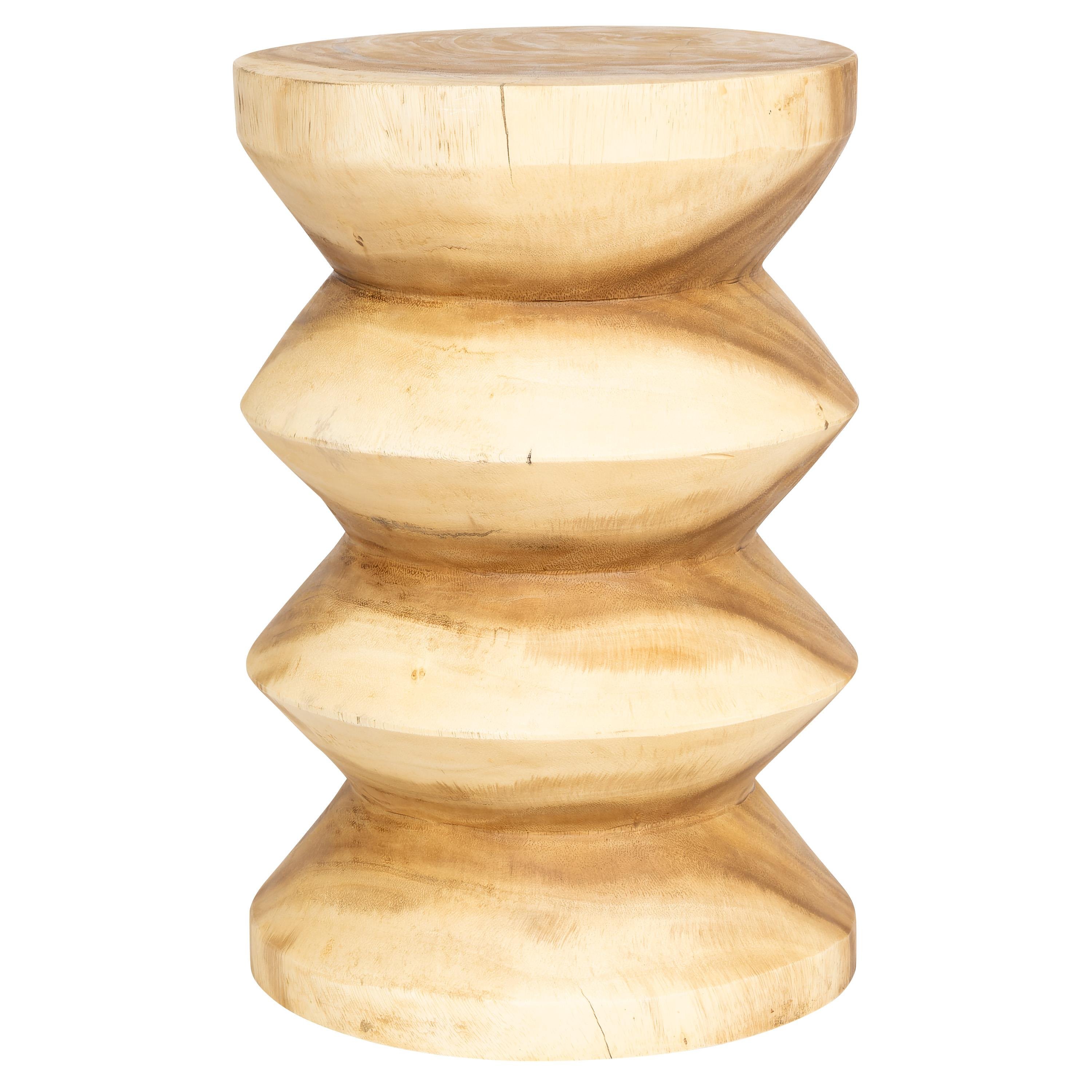 Tabure / Yan Sehpa Teak Naturel 30 cm x 30 cm x 45 cm